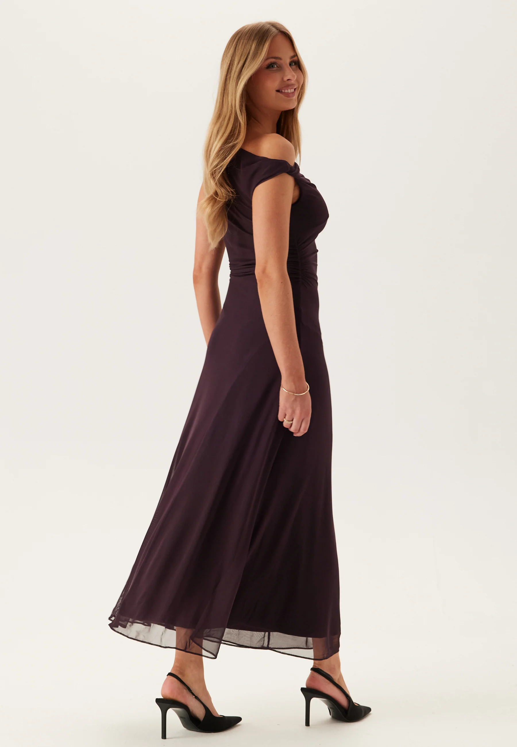Violet Hanky Hem Jersey Midi - Image 2