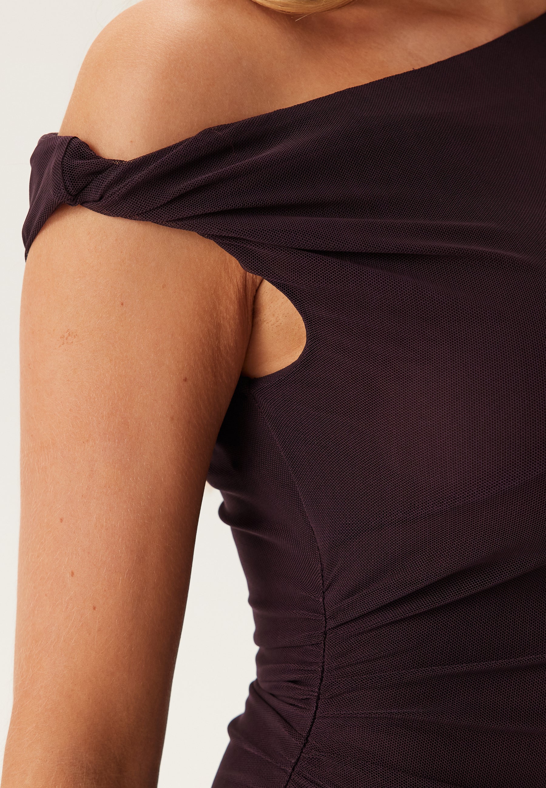 Violet Hanky Hem Jersey Midi - Image 4