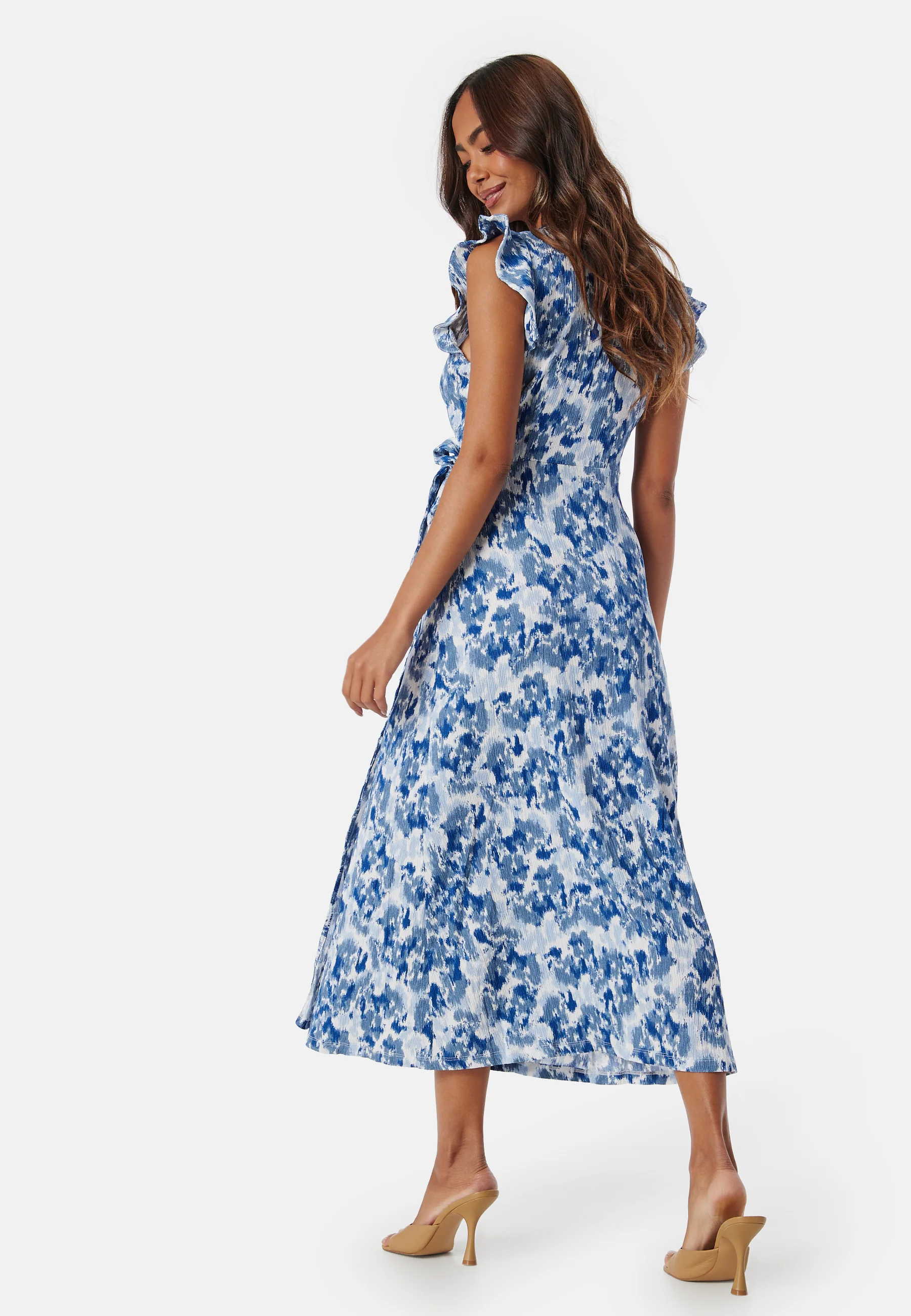 Vipeffi lira V-Neck wrap midi dress - Image 2