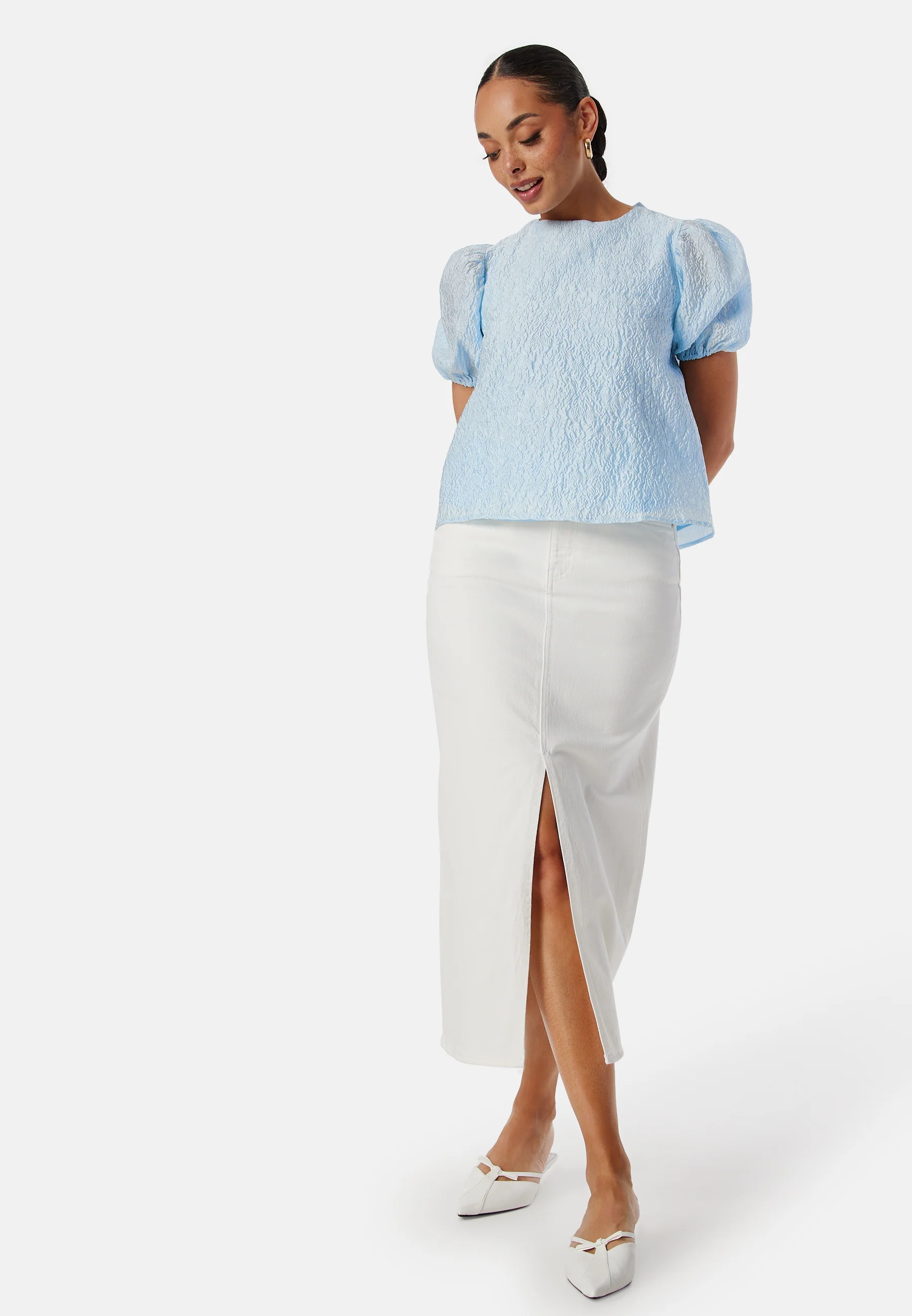 Vipia new midi denim skirt - Image 3