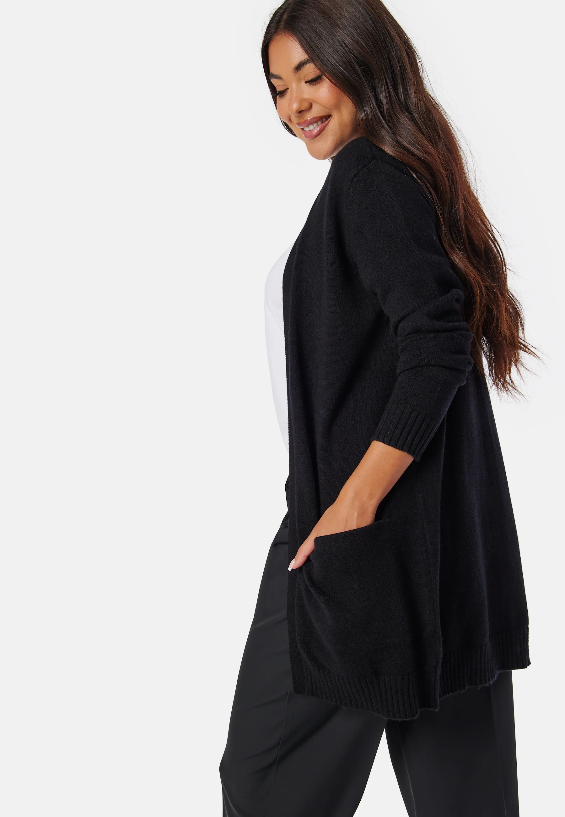 Viril Open L/S Knit Cardigan - Image 2