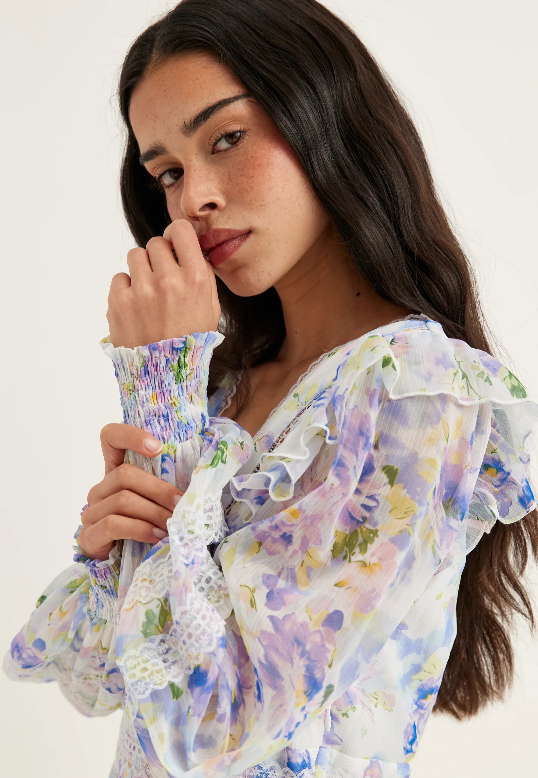 Viroman New V-neck L/S Short Dress - Image 2