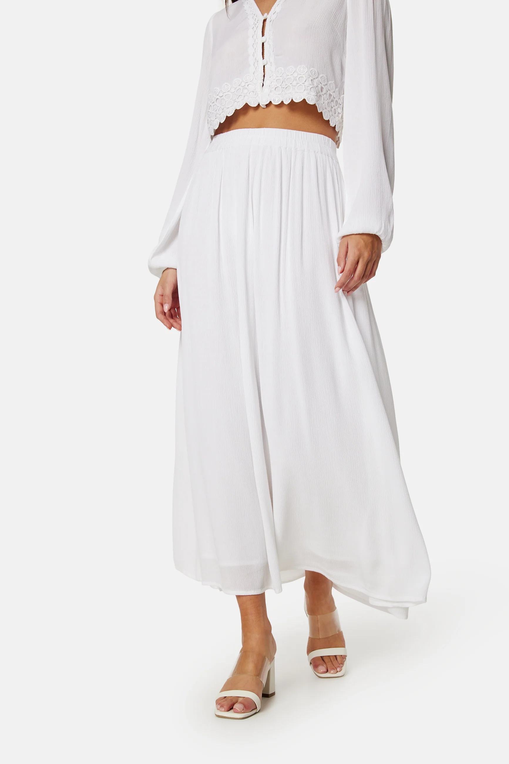 Viscose Crepe Maxi Skirt - Image 2