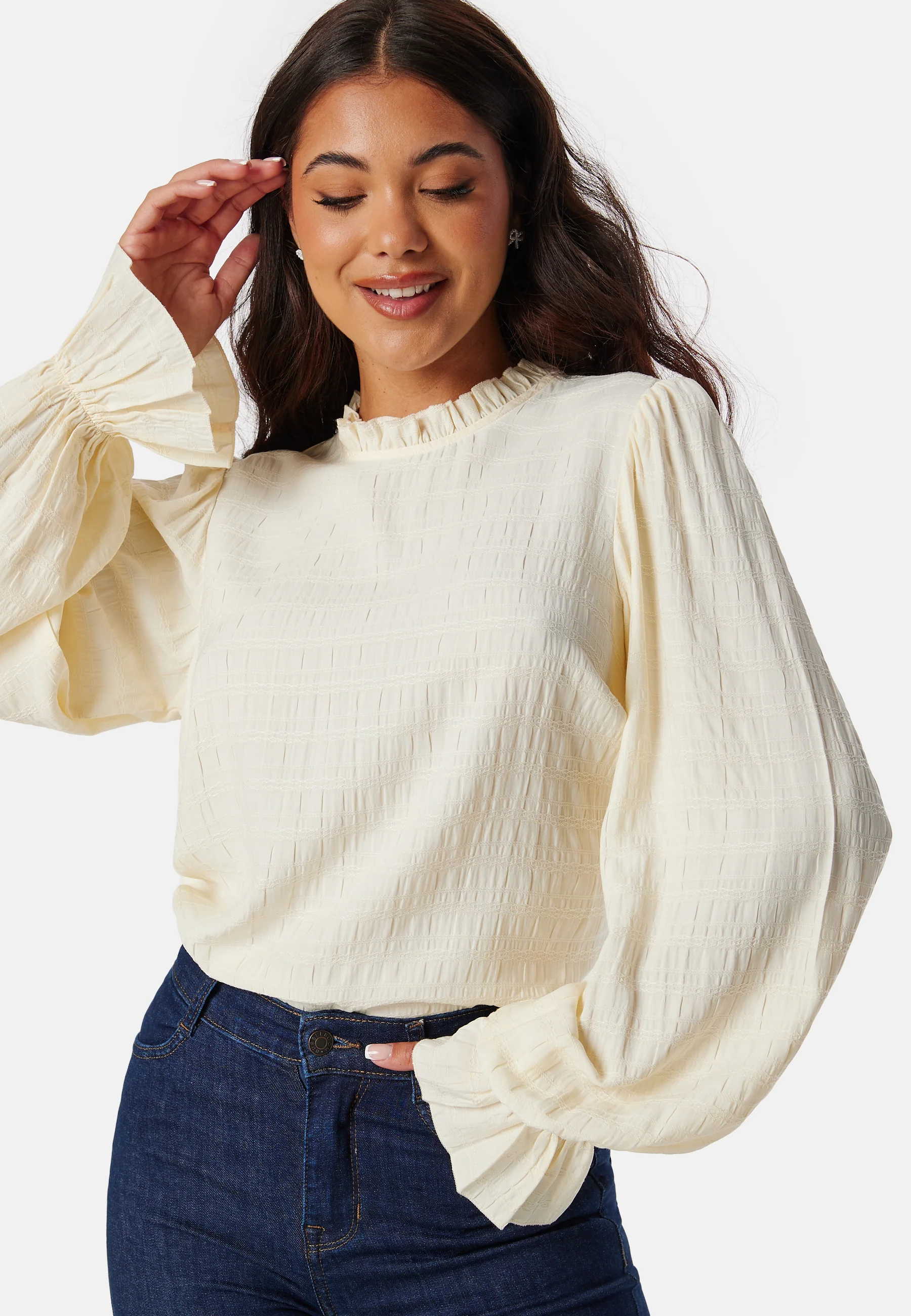 Viscose Frill Blouse - Image 3