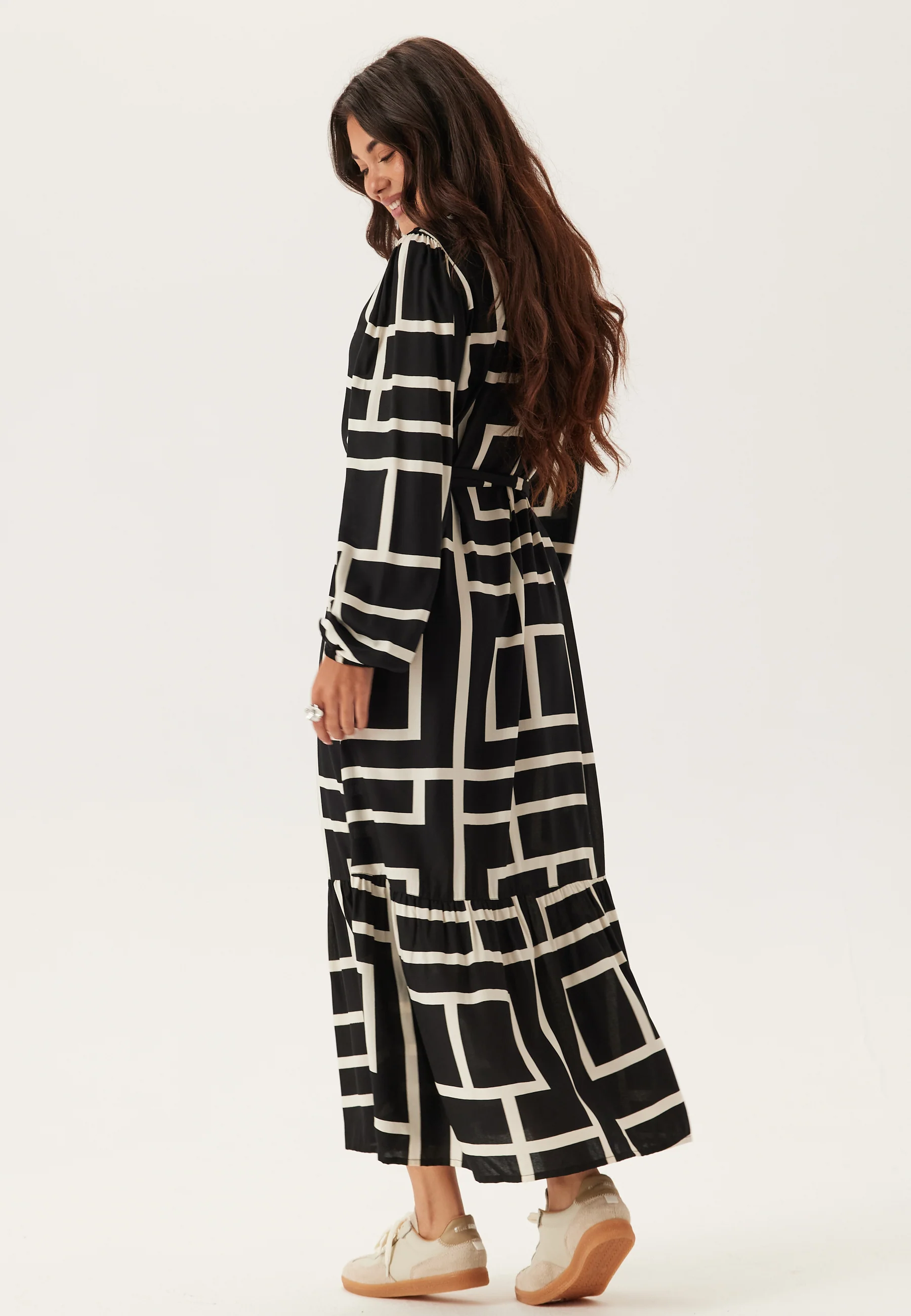 Viscose Long Sleeve Dress - Image 3