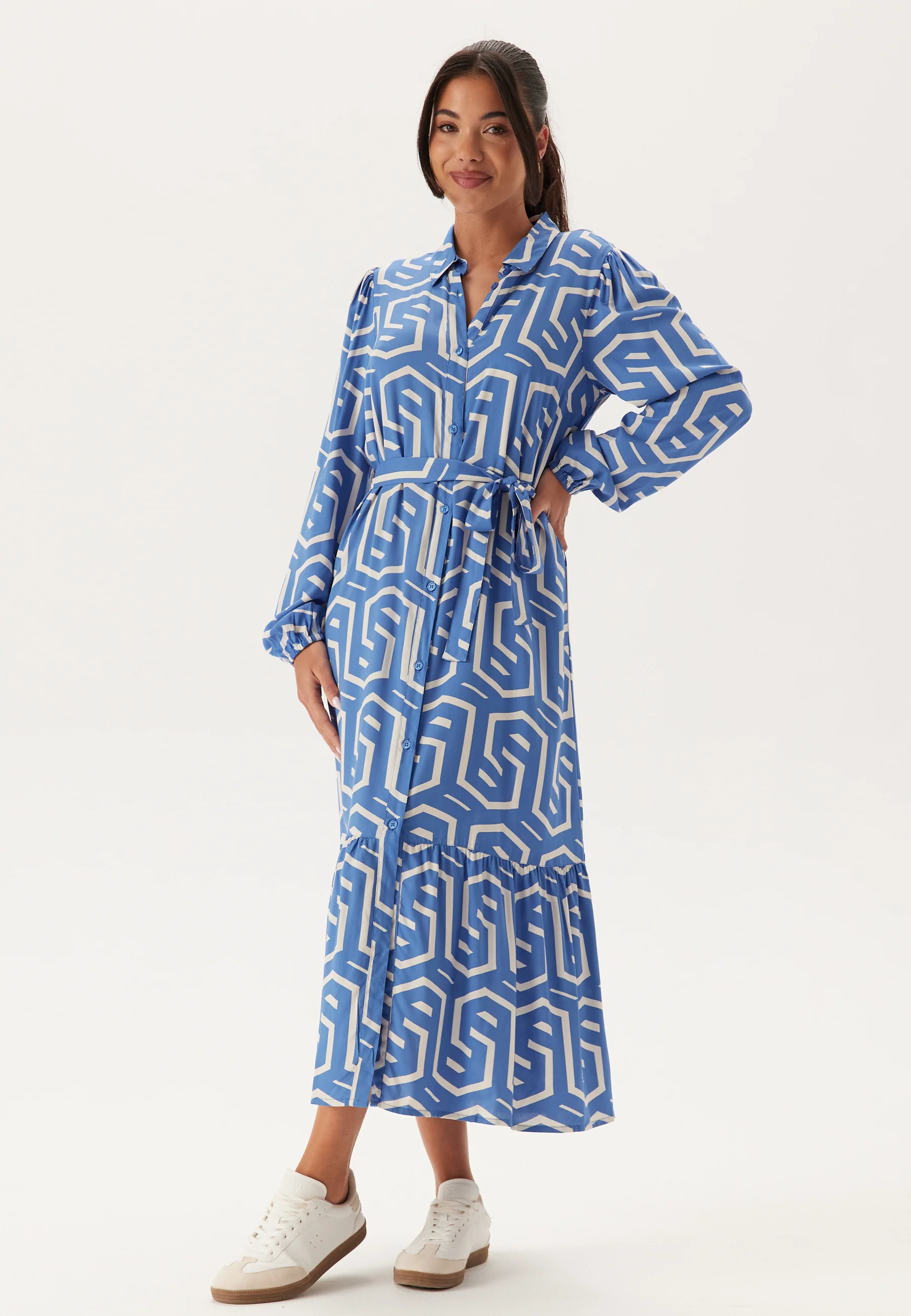 Viscose Long Sleeve Dress - Image 3