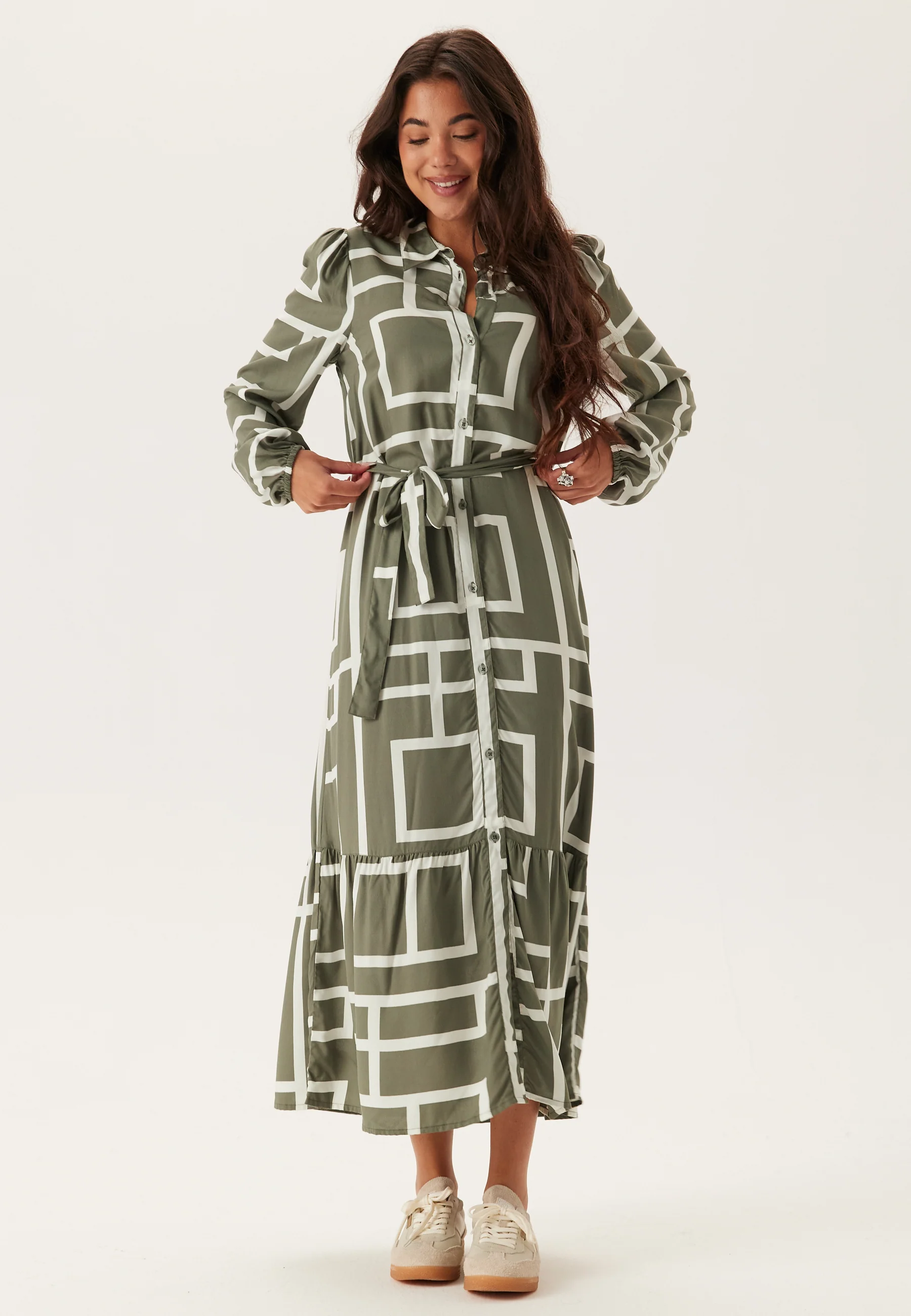 Viscose Long Sleeve Dress - Image 2