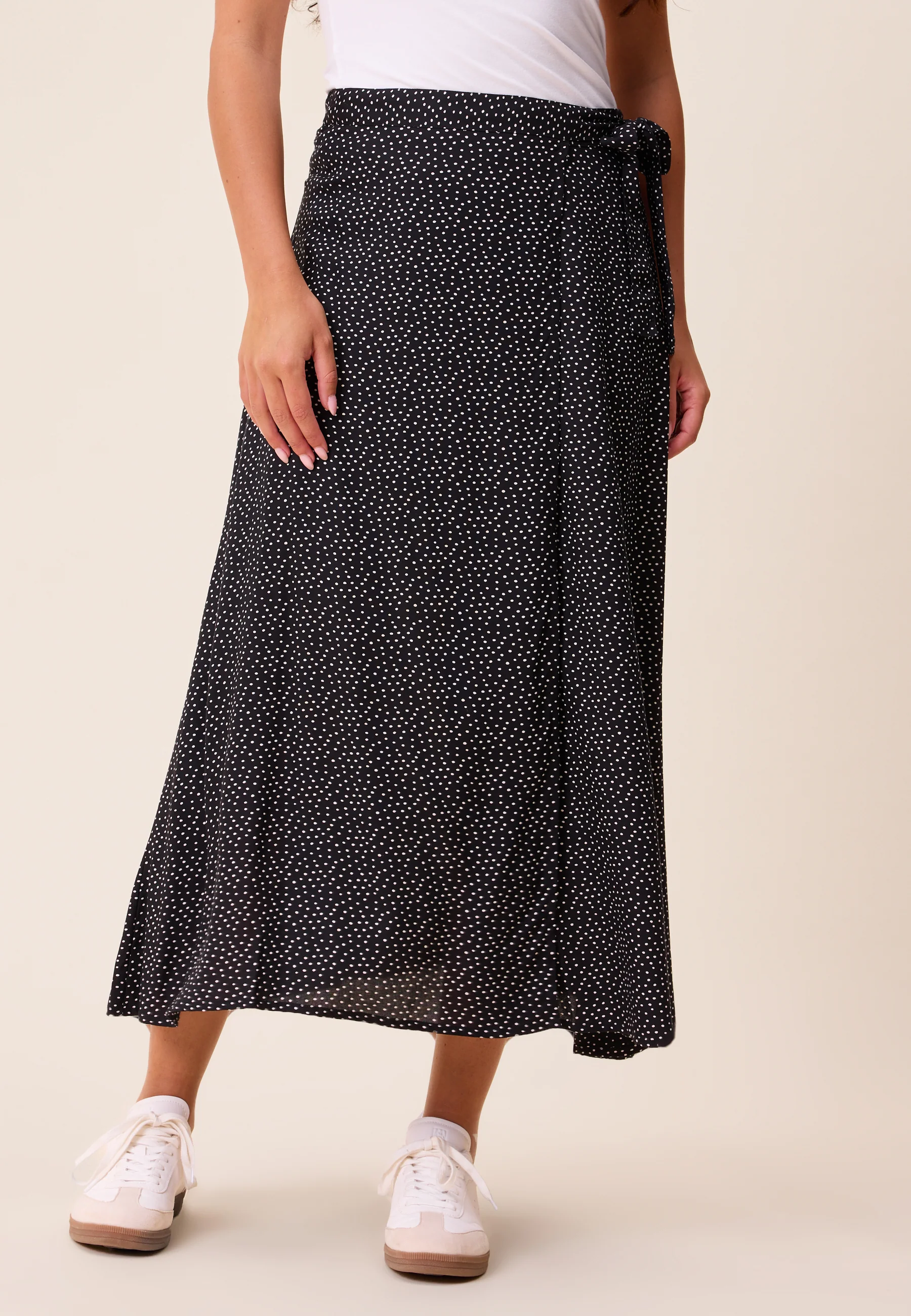 Viscose Midi Wrap Skirt - Image 3