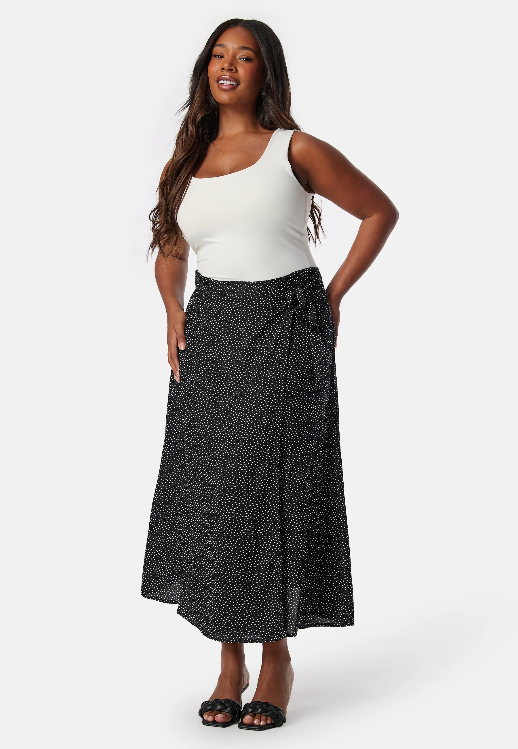 Viscose Midi Wrap Skirt - Image 6