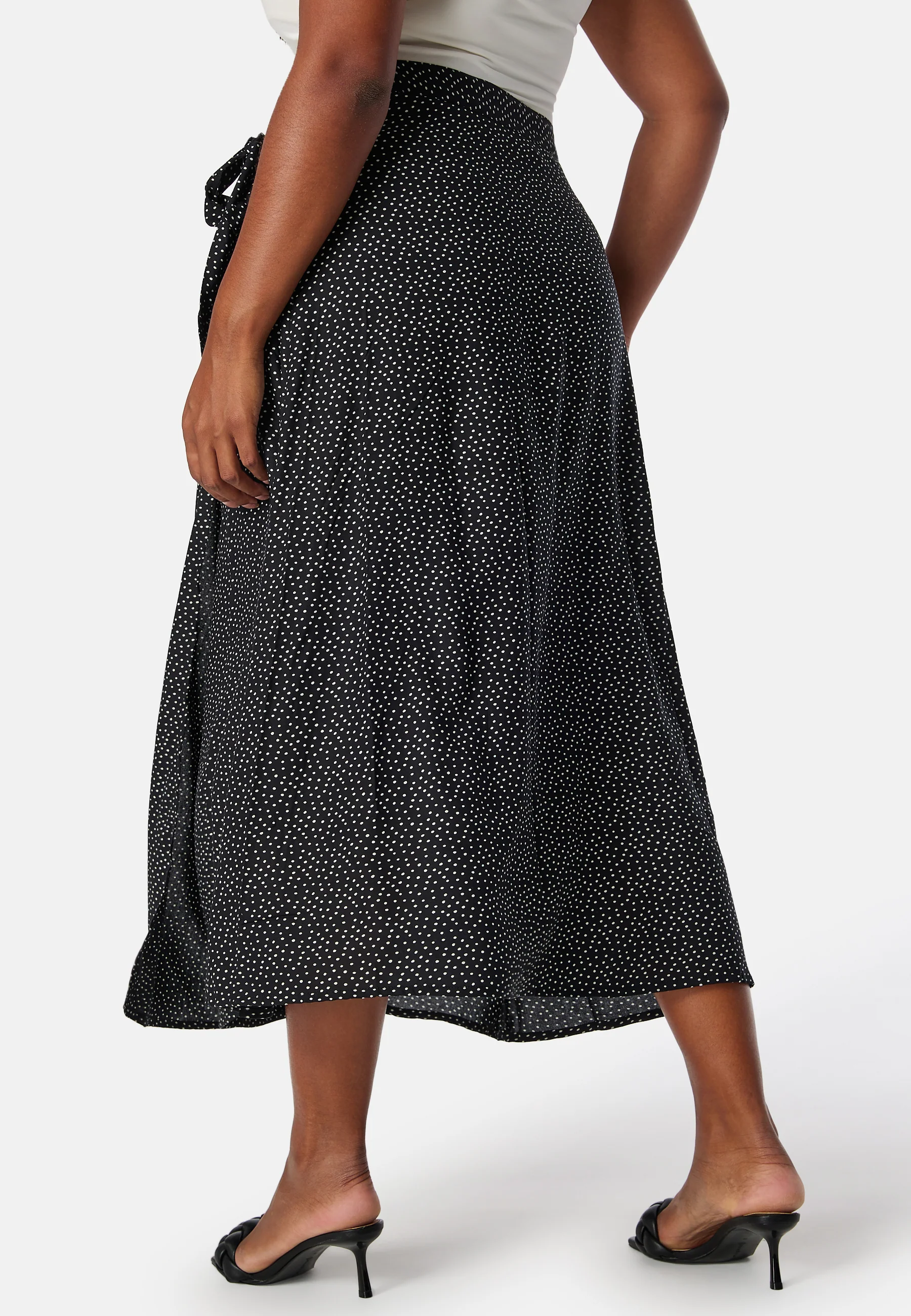 Viscose Midi Wrap Skirt - Image 7