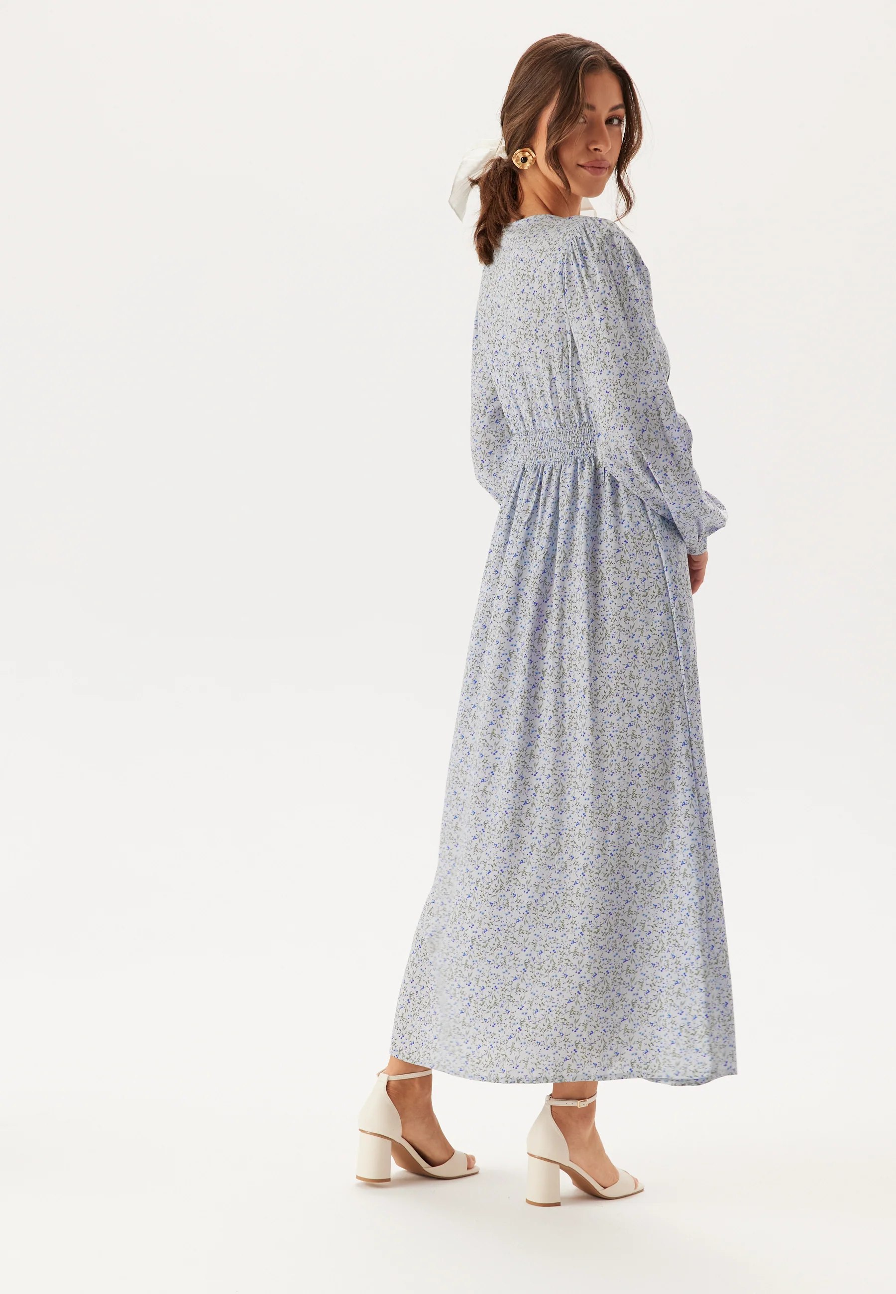 Viscose V-neck Maxi Dress - Image 2