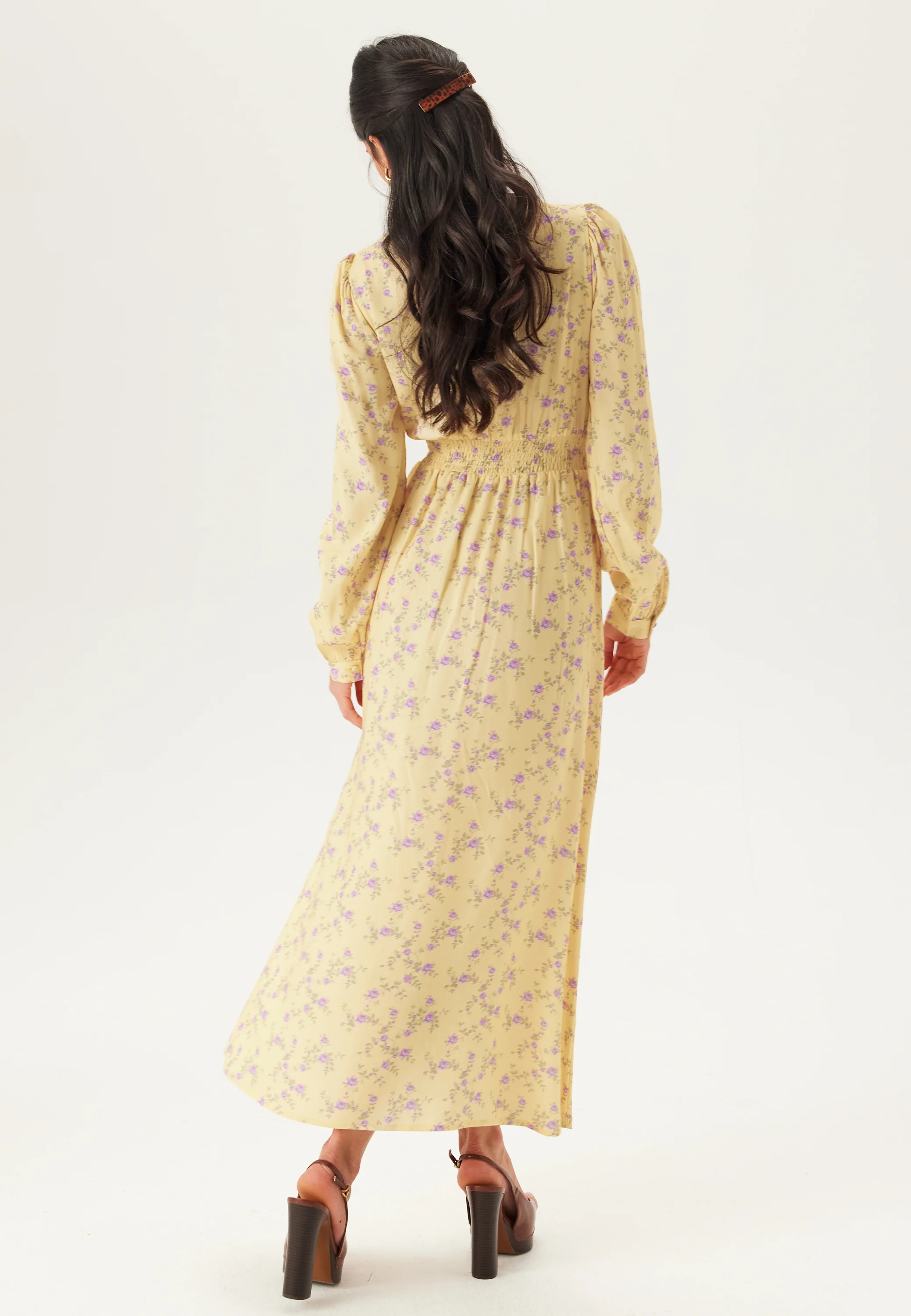 Viscose V-neck Maxi Dress - Image 3