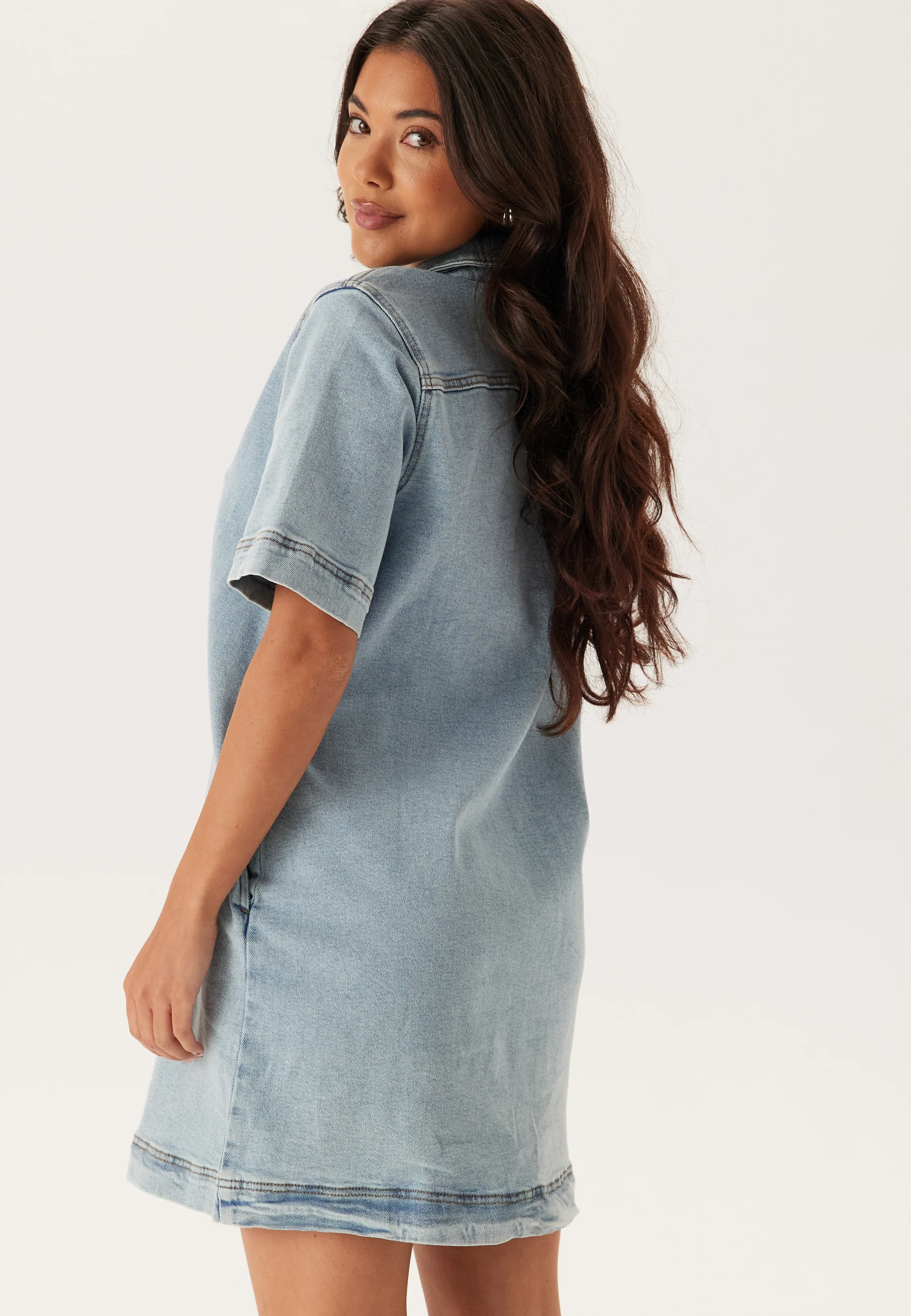 Visol 2/4 SLEEVE BUTTON DRESS - Image 3