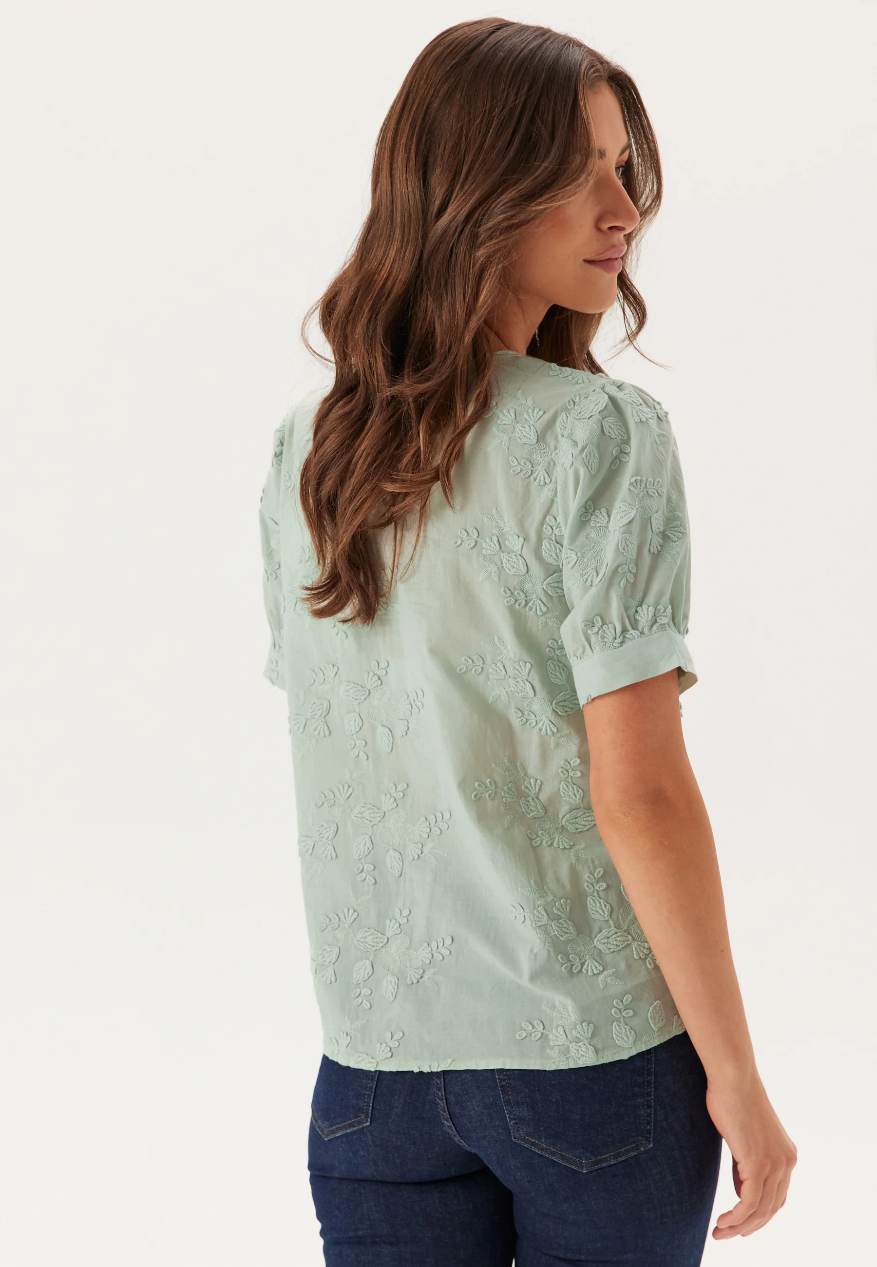 Visonja O-neck S/S TOP/LN TOP/ - Image 2