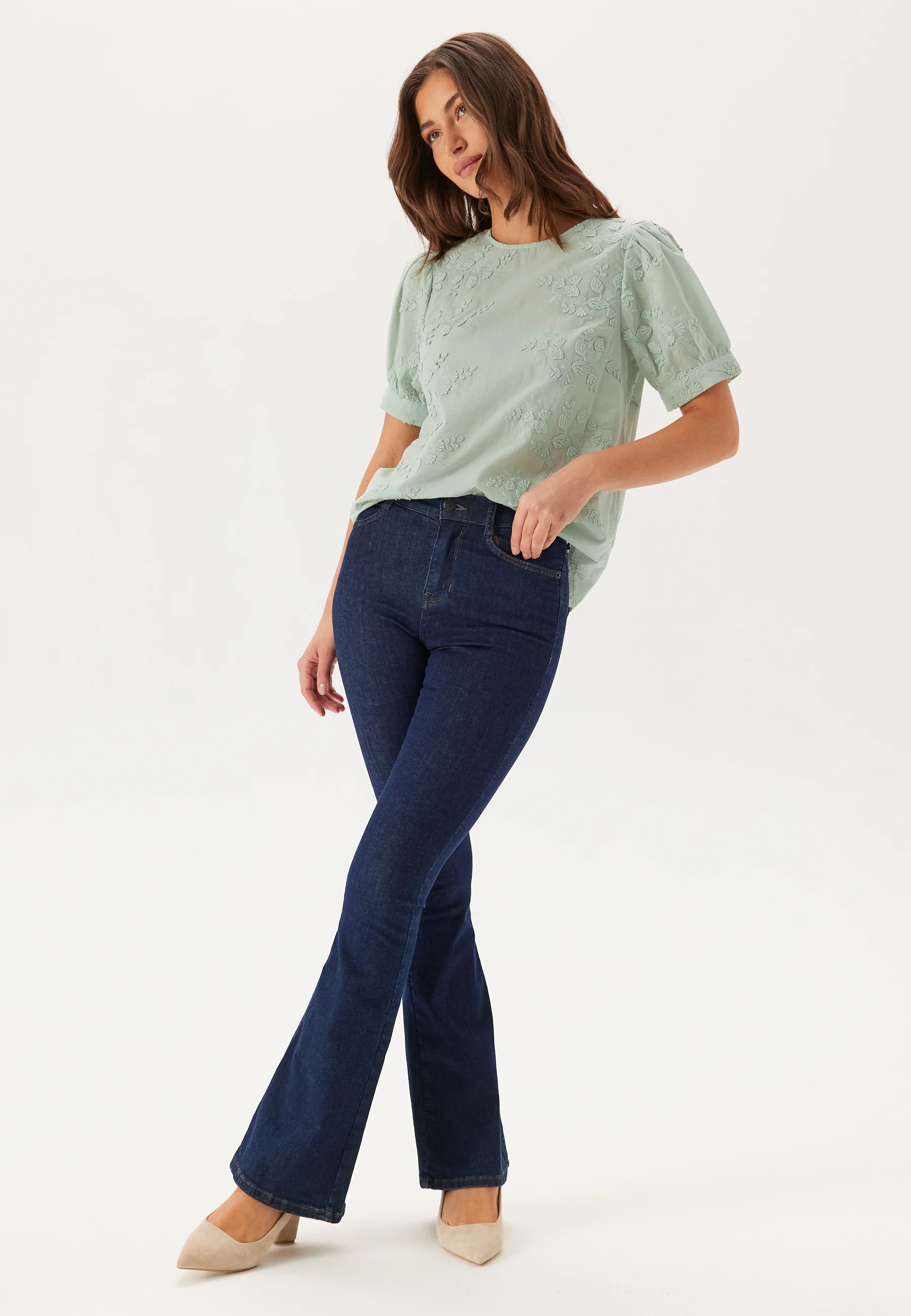 Visonja O-neck S/S TOP/LN TOP/ - Image 3