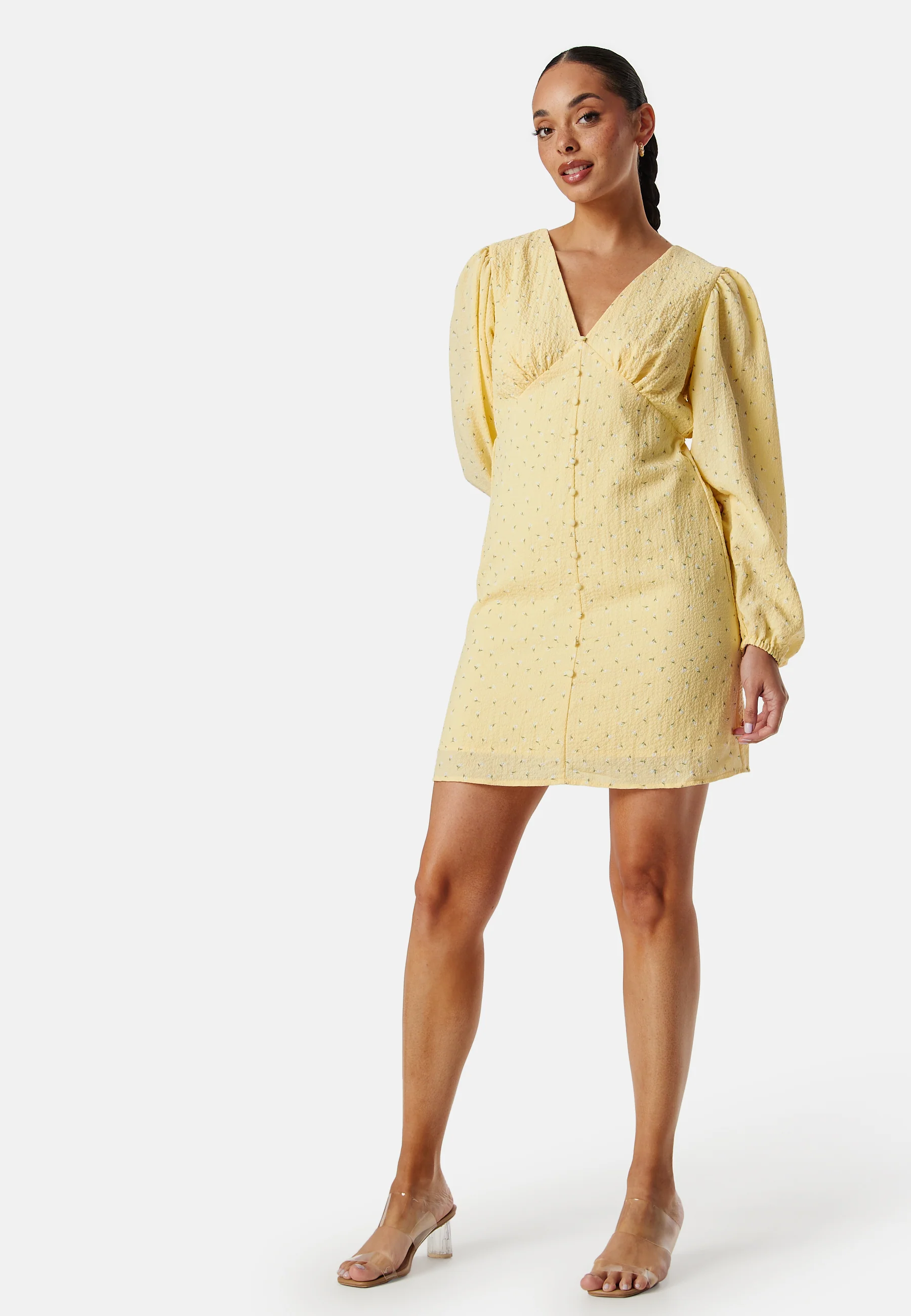 Vmamanda LS V-Neck short dress - Image 3