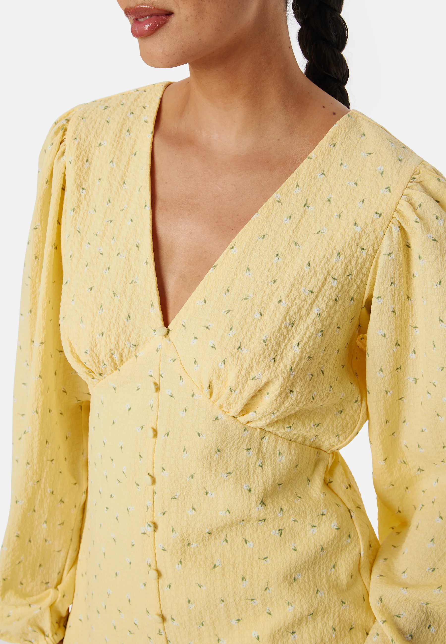 Vmamanda LS V-Neck short dress - Image 4