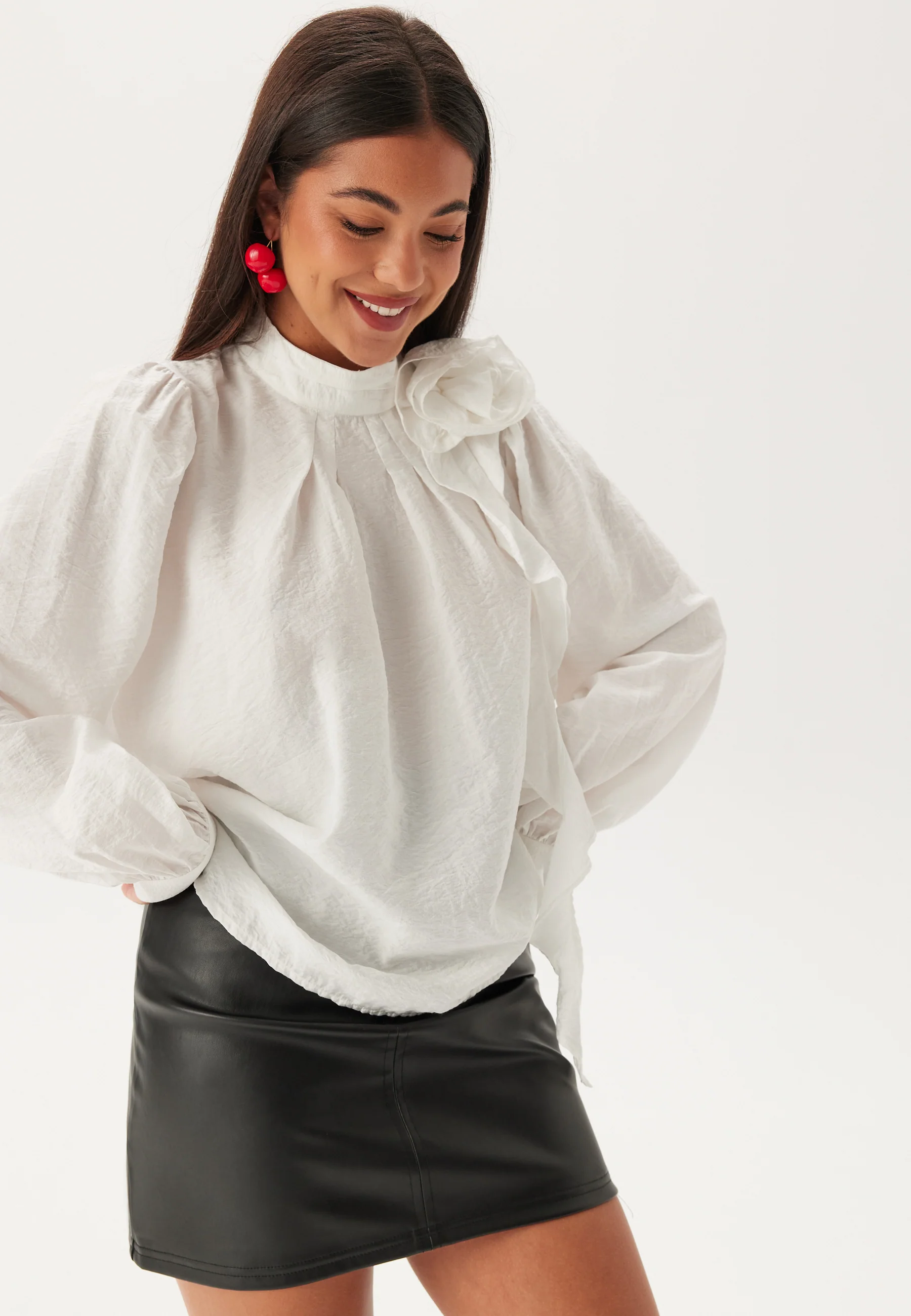 Vmbailey Ls Frill Top Wvn - Image 2