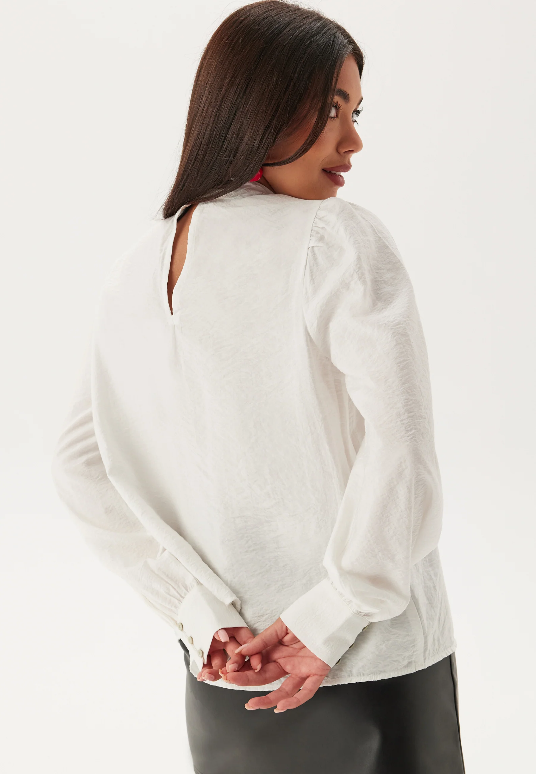Vmbailey Ls Frill Top Wvn - Image 3