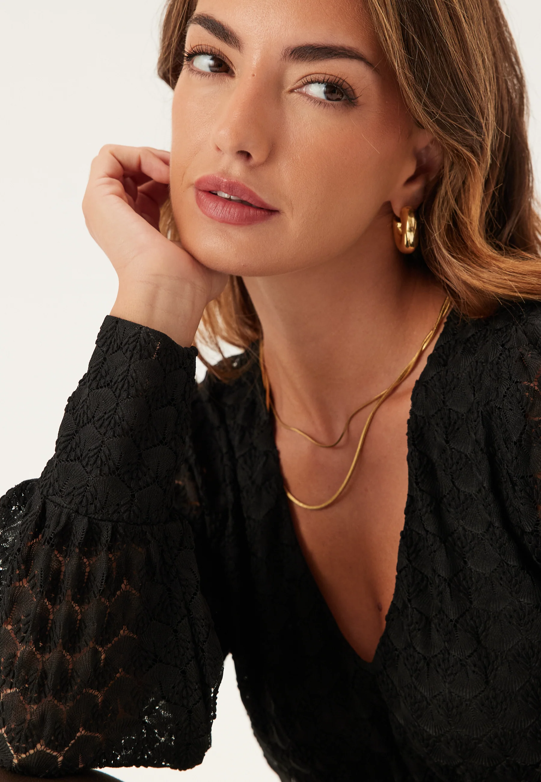 Vmbecca Ls V-neck Lace Top - Image 6