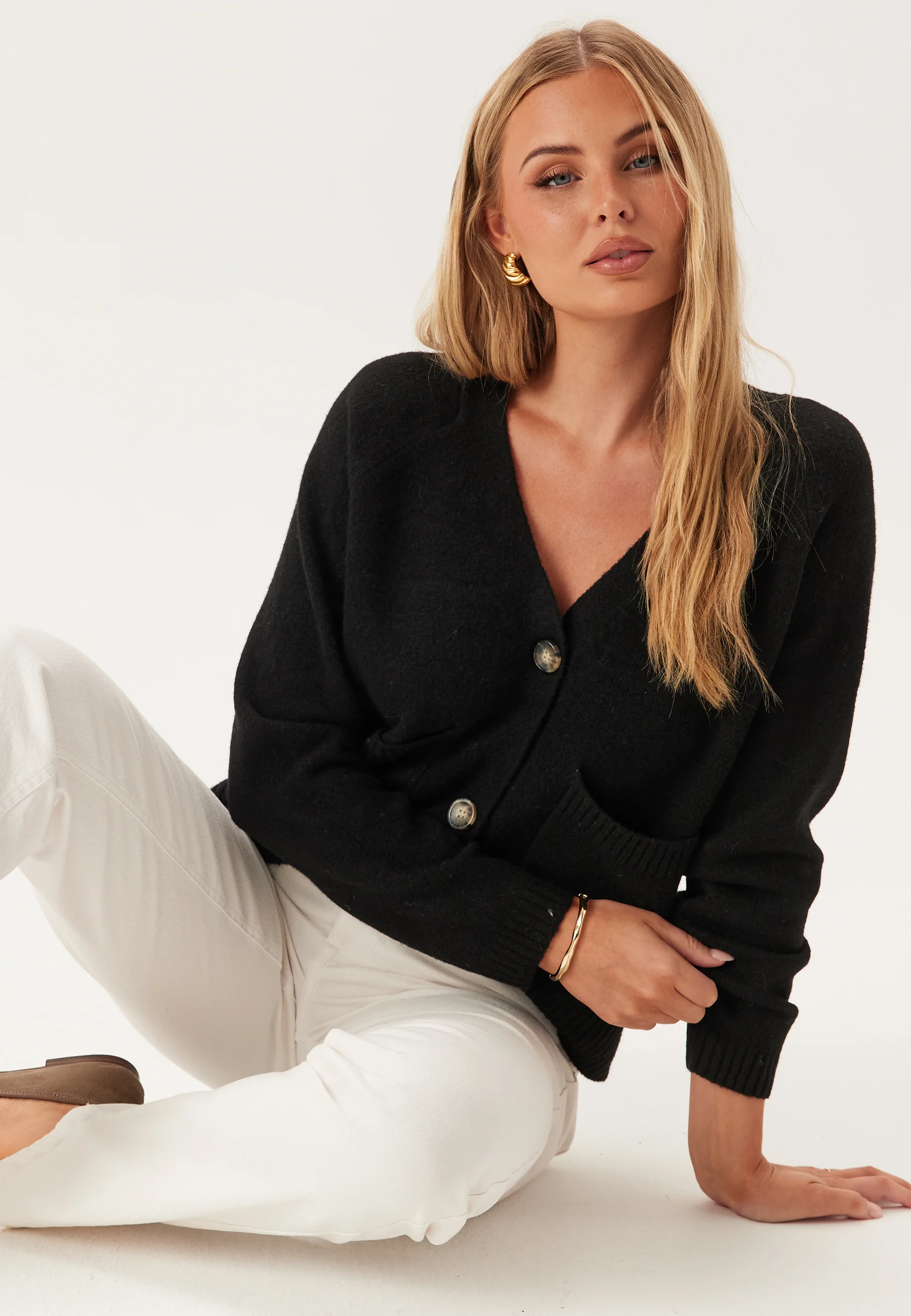 Vmboom Ls V-neck Button Cardig - Image 4