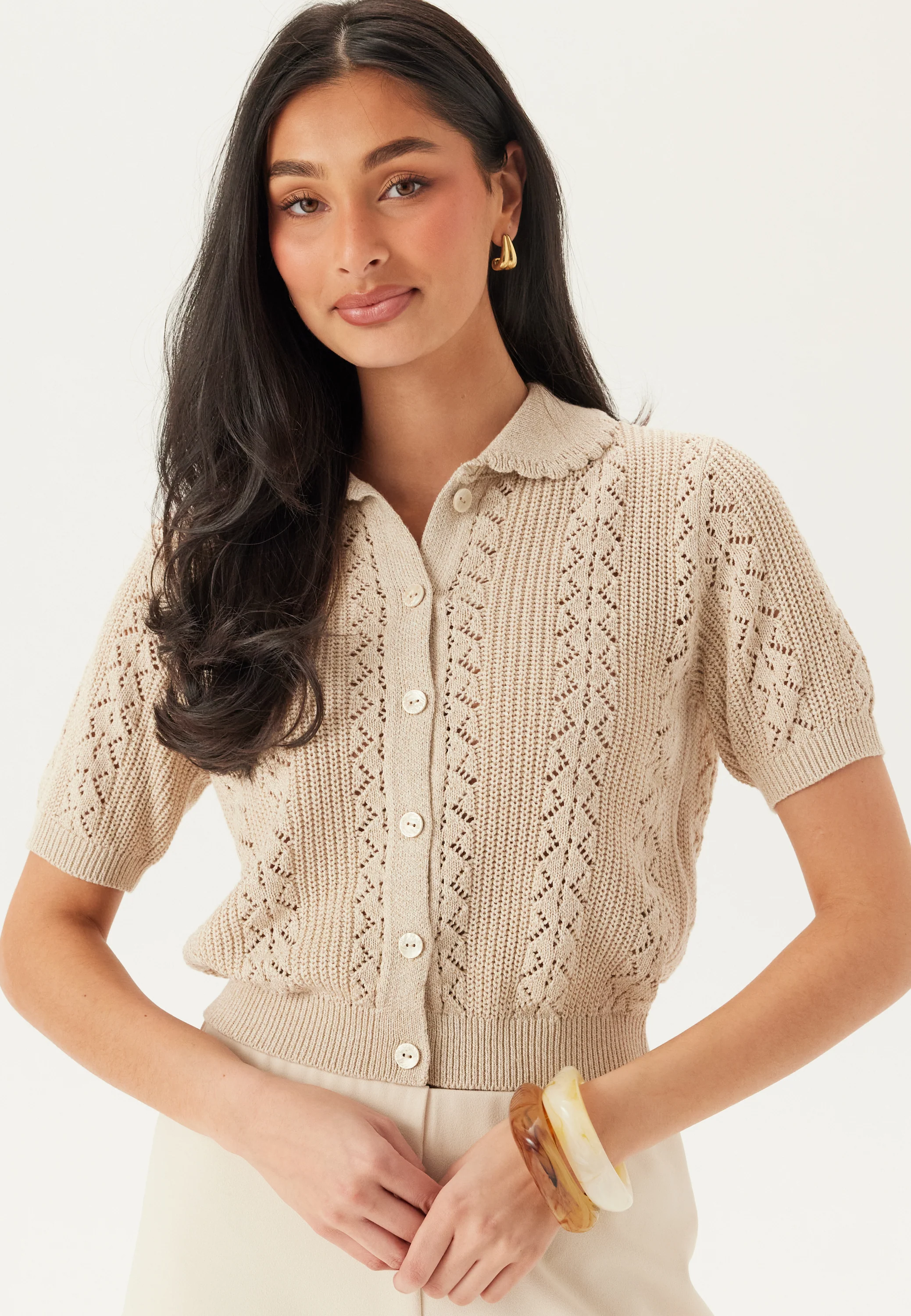 Vmdaria Ss Poloneck Cardigan - Image 3