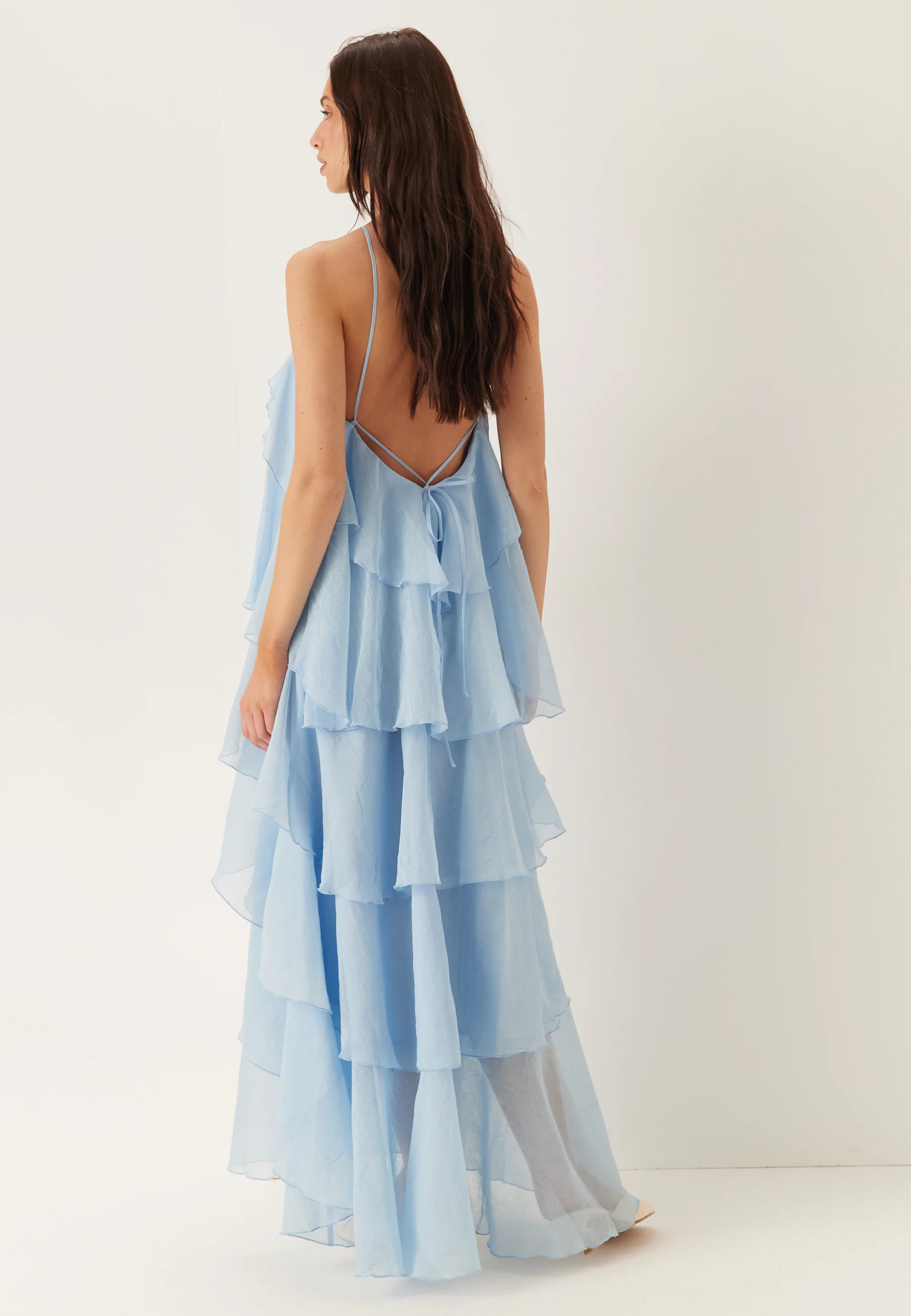 Vmdelilah Sl Halter Ruffle Dress - Image 2