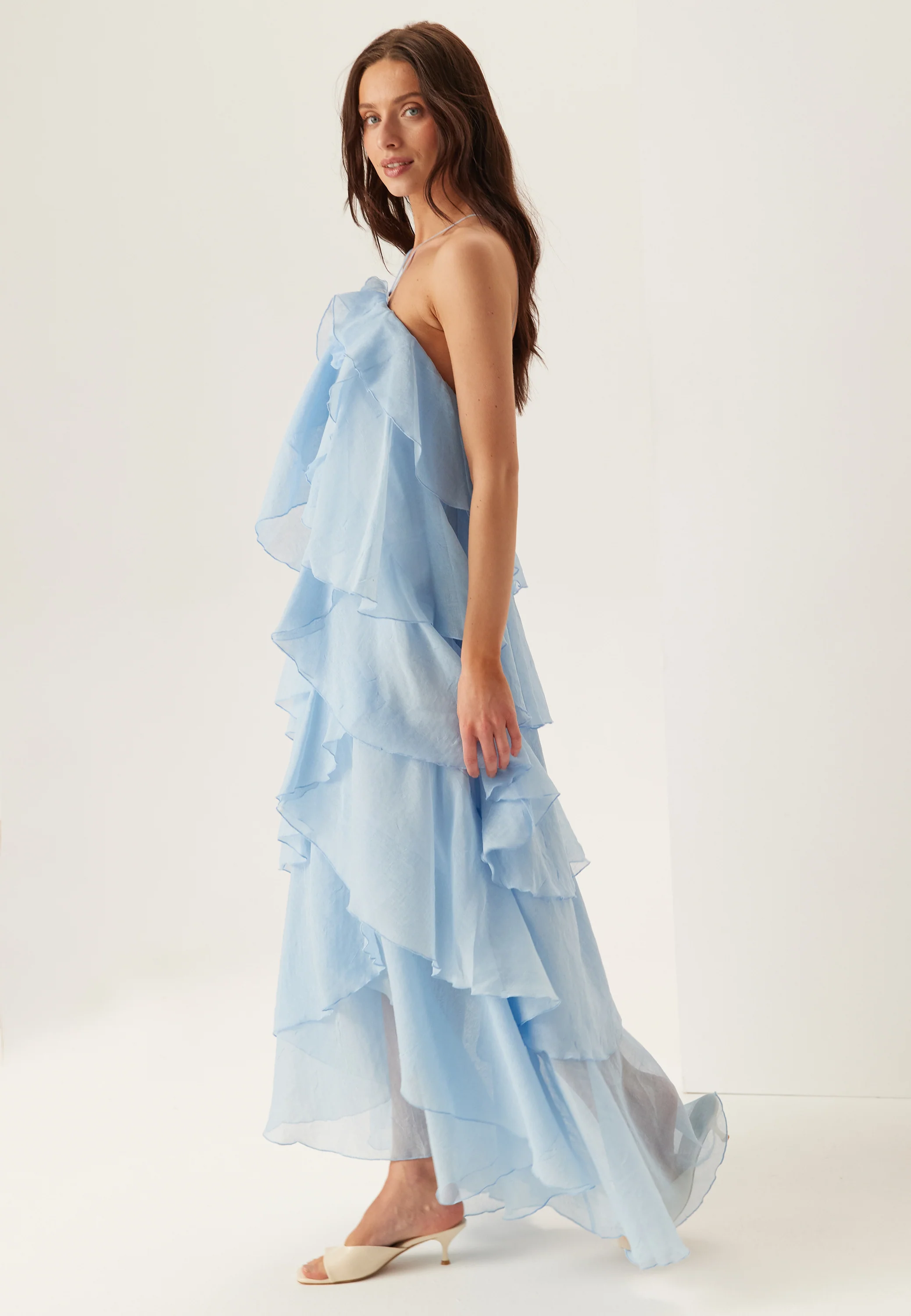 Vmdelilah Sl Halter Ruffle Dress - Image 3