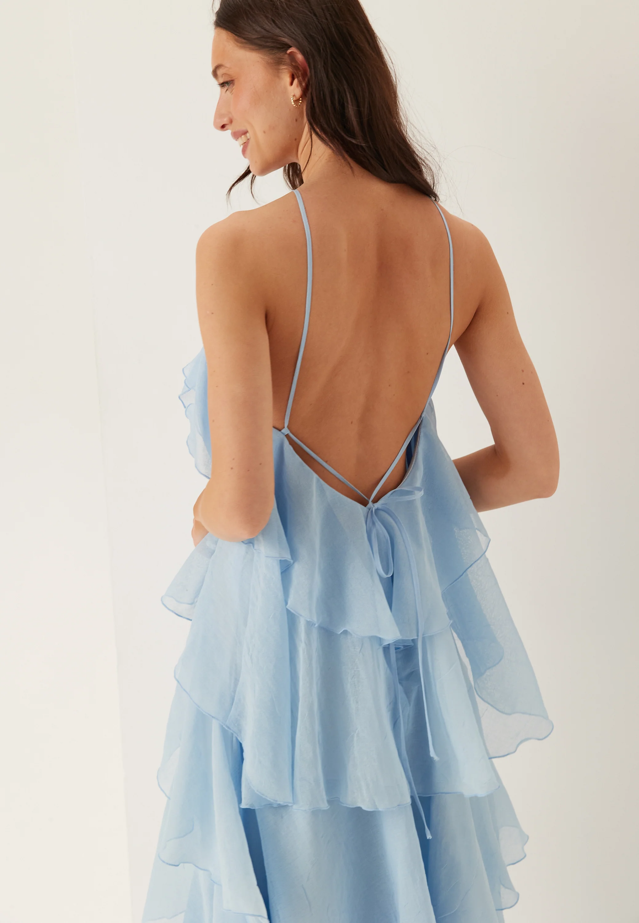 Vmdelilah Sl Halter Ruffle Dress - Image 6