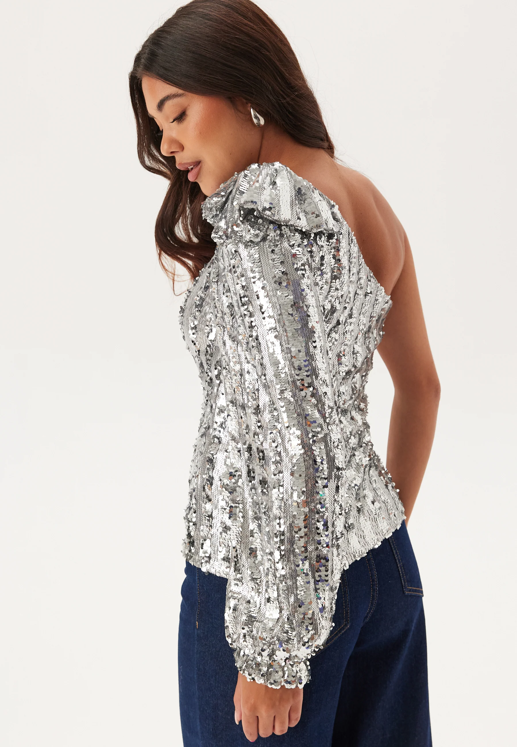 Vmefi One Shoulder Ls Top - Image 2