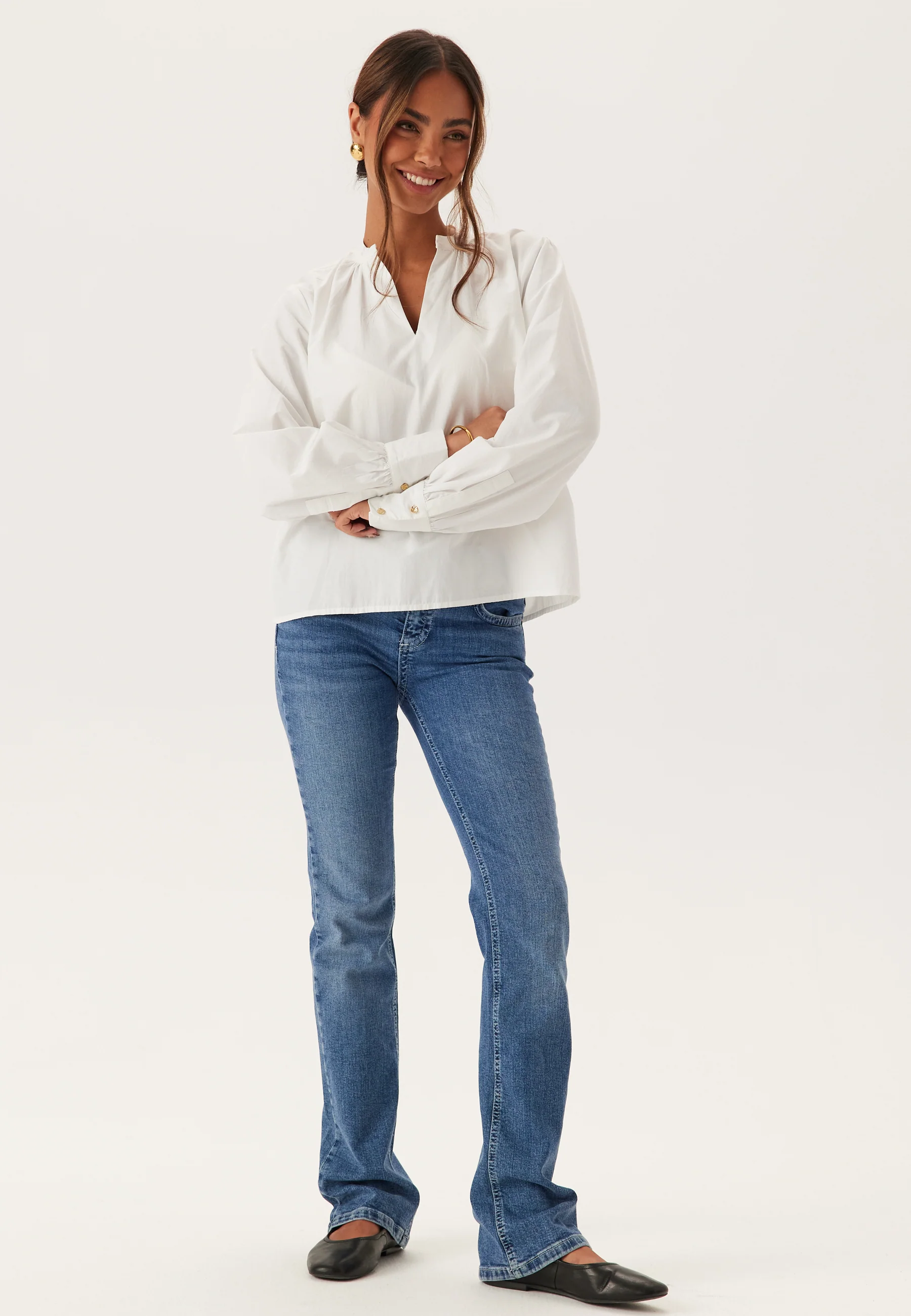 Vmfanni Ls V-neck Top - Image 3