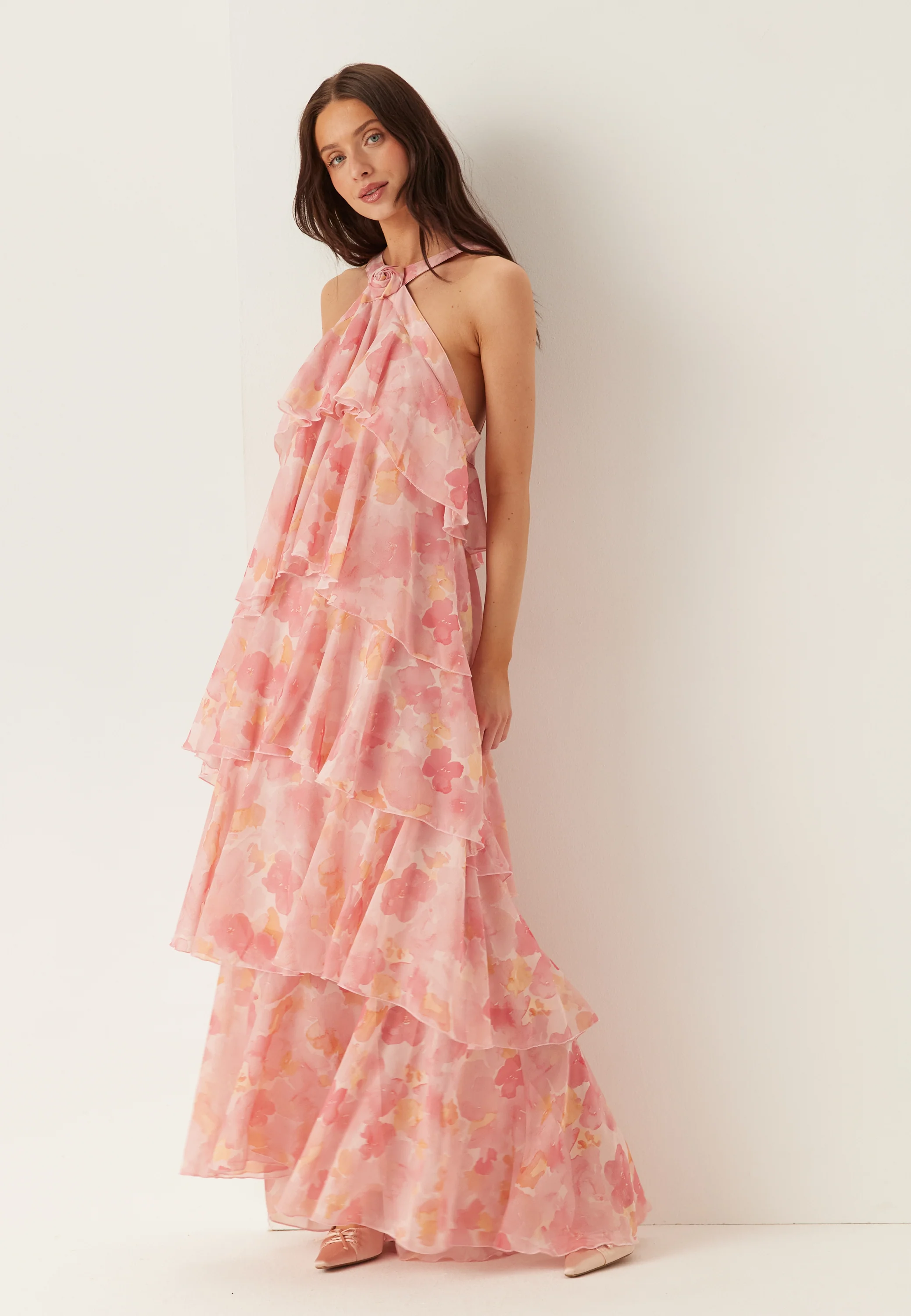 Vmfelicia Sl Ruffle Maxi Dress - Image 2