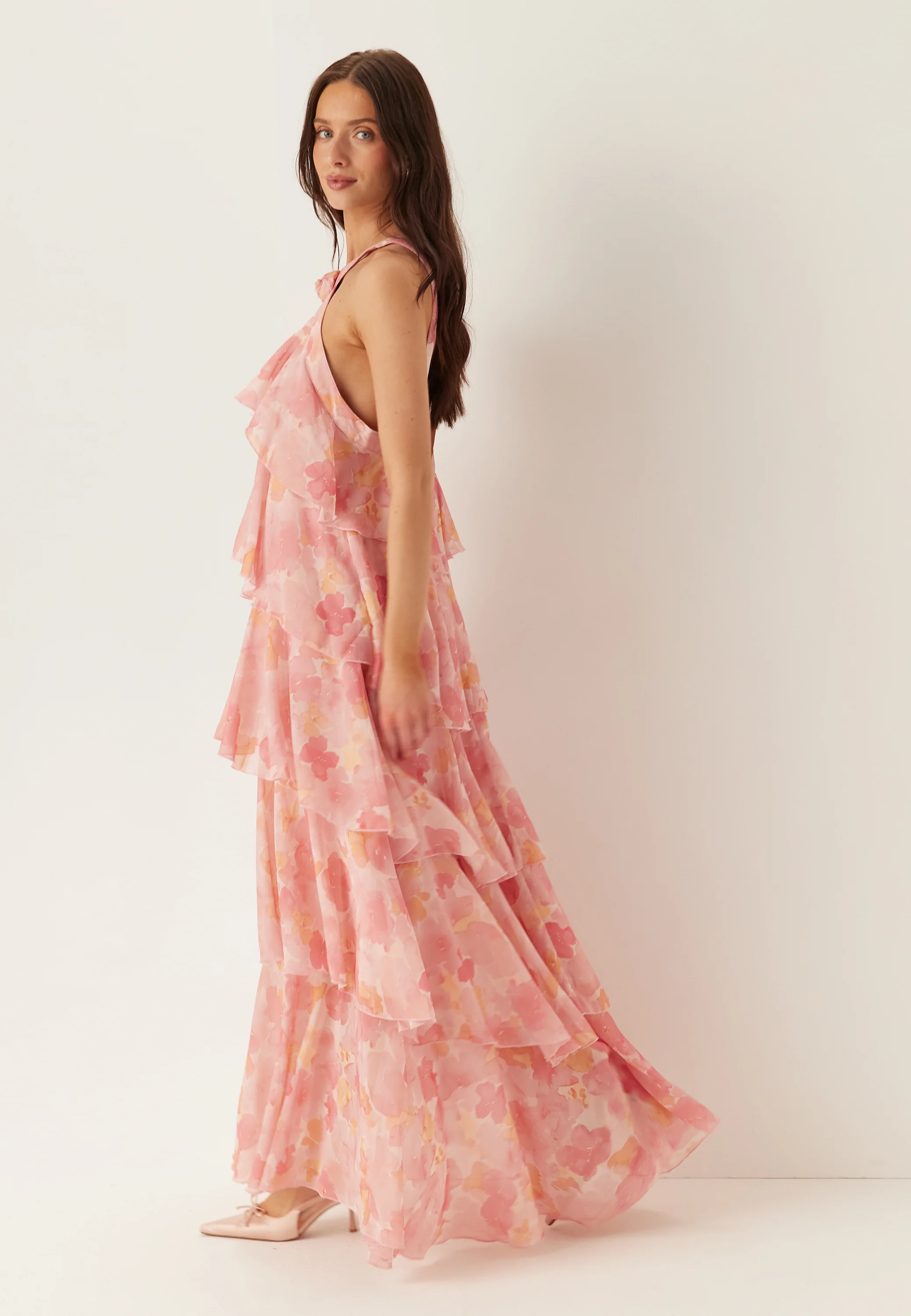 Vmfelicia Sl Ruffle Maxi Dress - Image 3