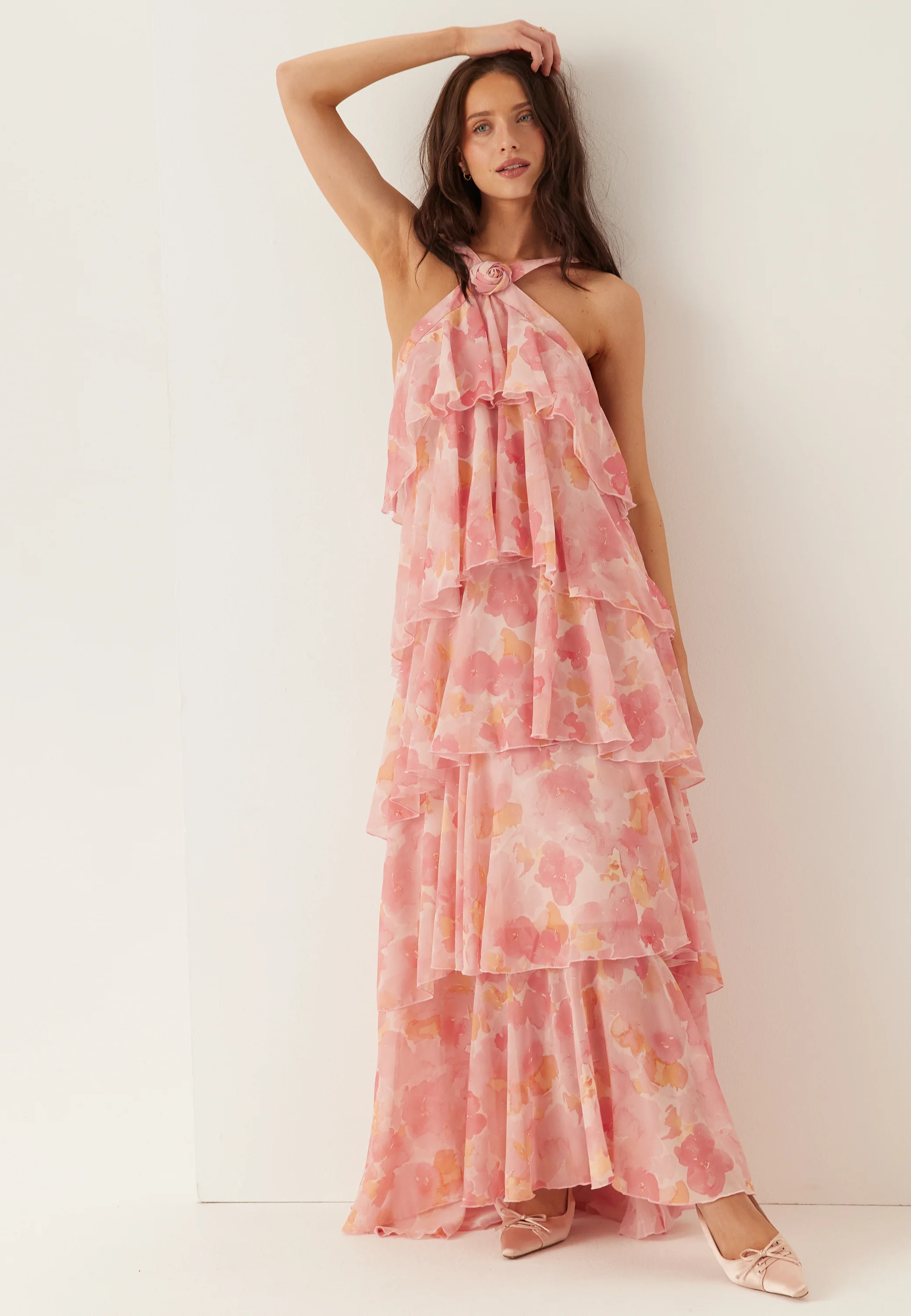 Vmfelicia Sl Ruffle Maxi Dress - Image 5