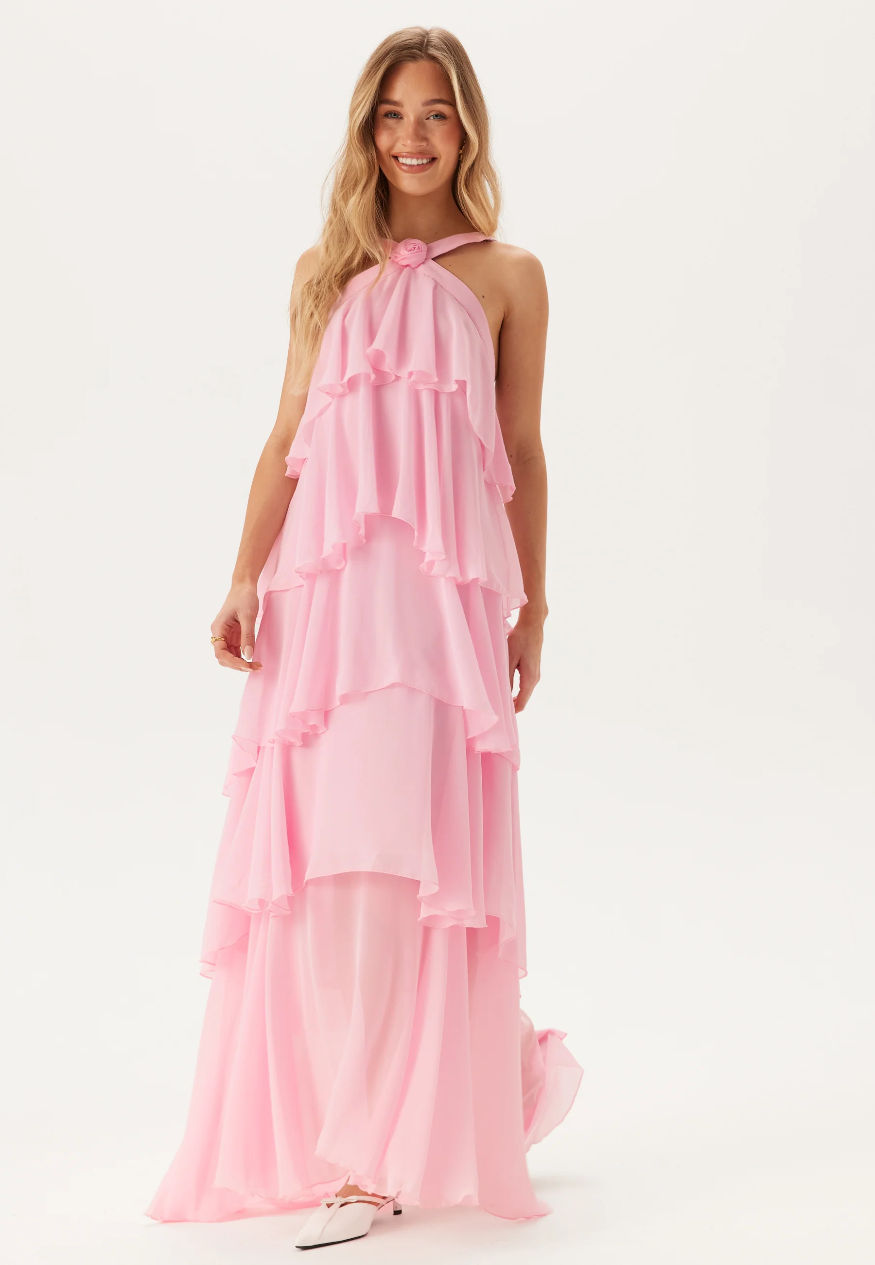 Vmfelicia Sl Ruffle Maxi Dress - Image 3