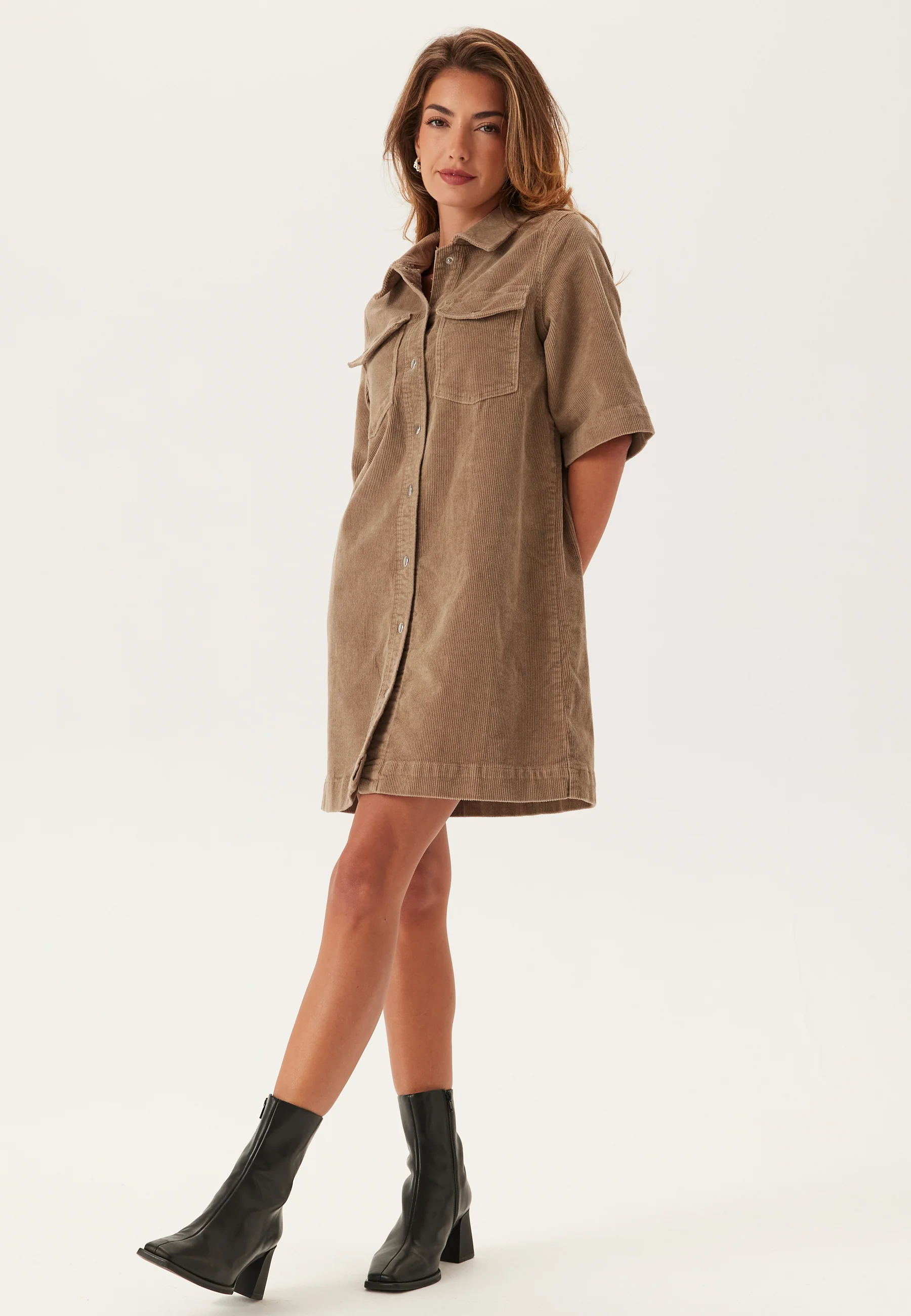 Vmfenja 2/4 SHORT CORDUROY DRESS - Image 3