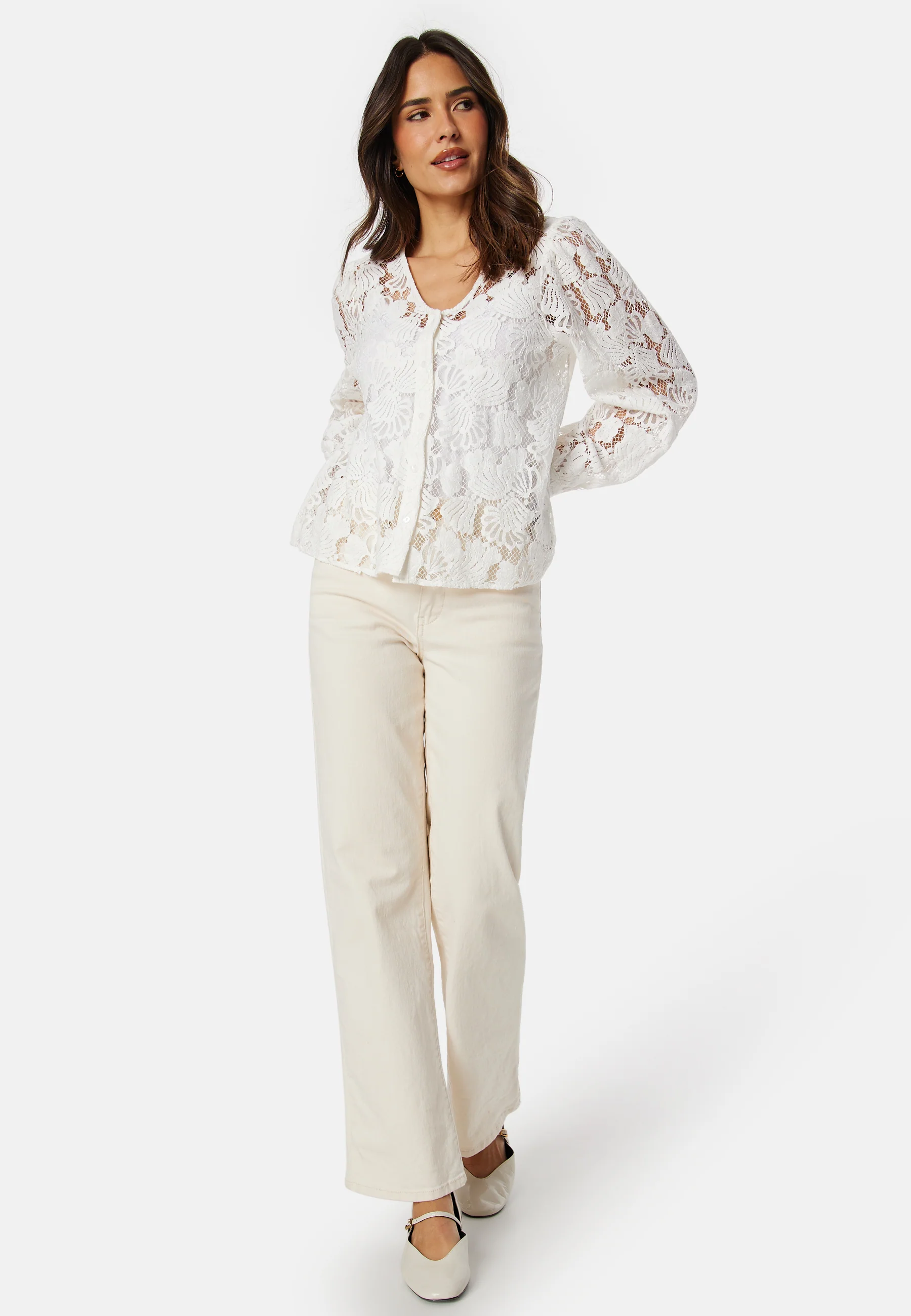 Vmgabena L/S Lace Shirt - Image 3