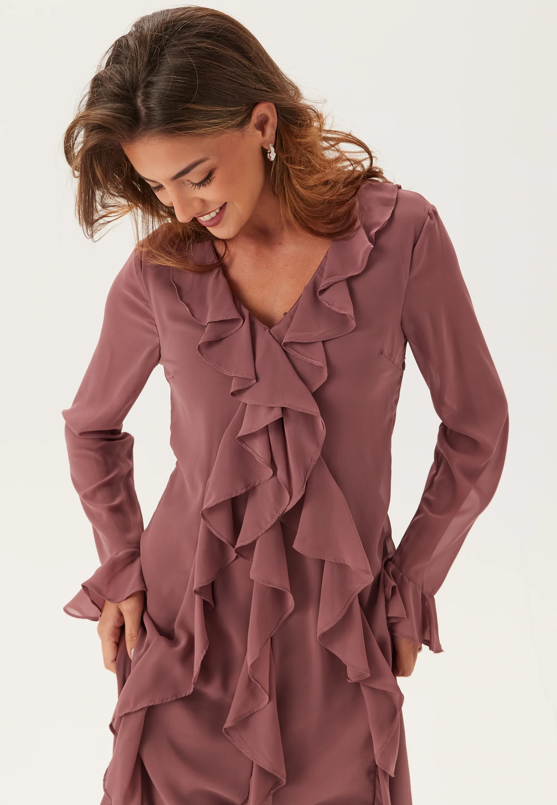 Vmholly Ls Flounce Ankle Dress - Image 4