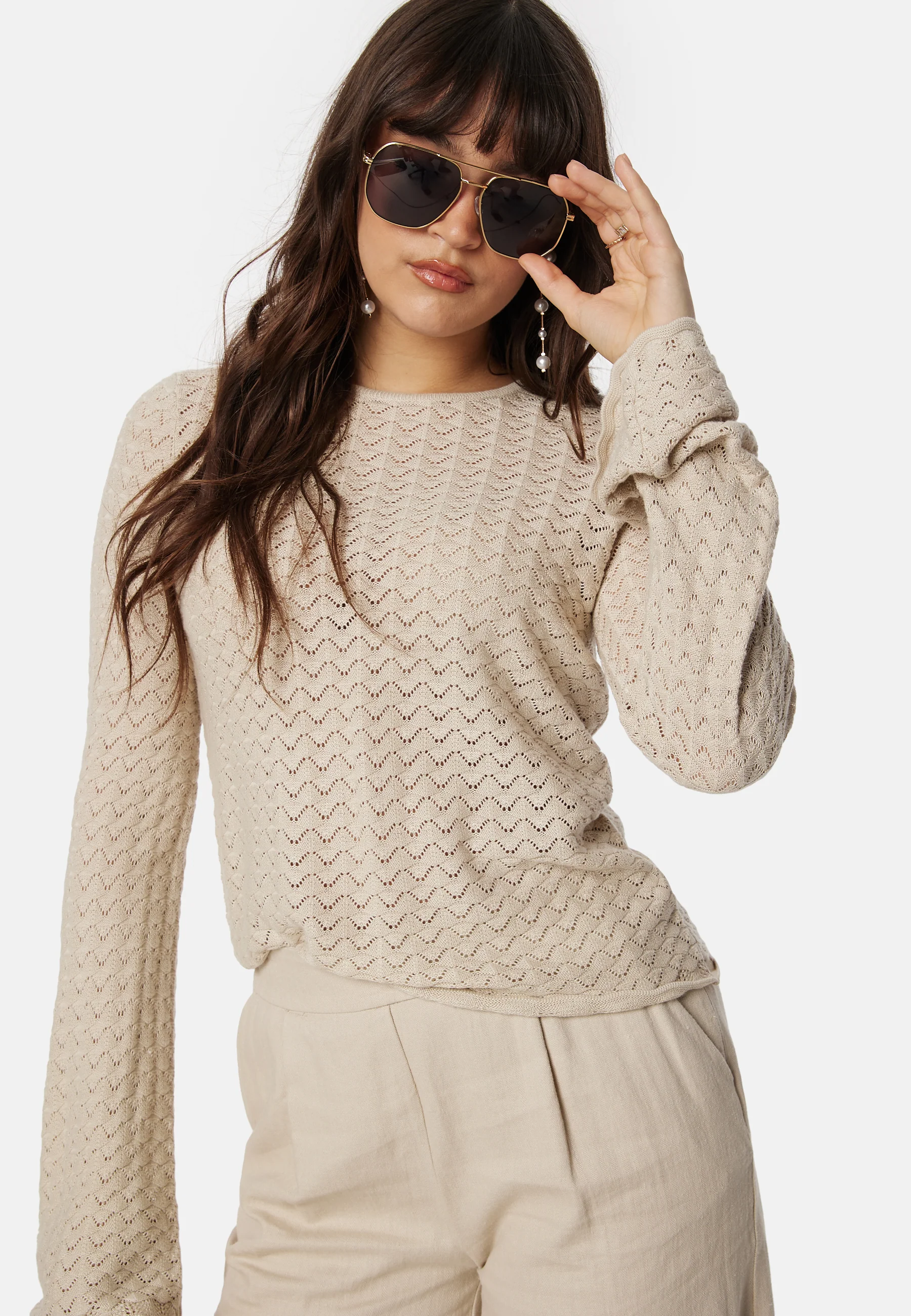 Vmiberia LS O-Neck knit top - Image 2