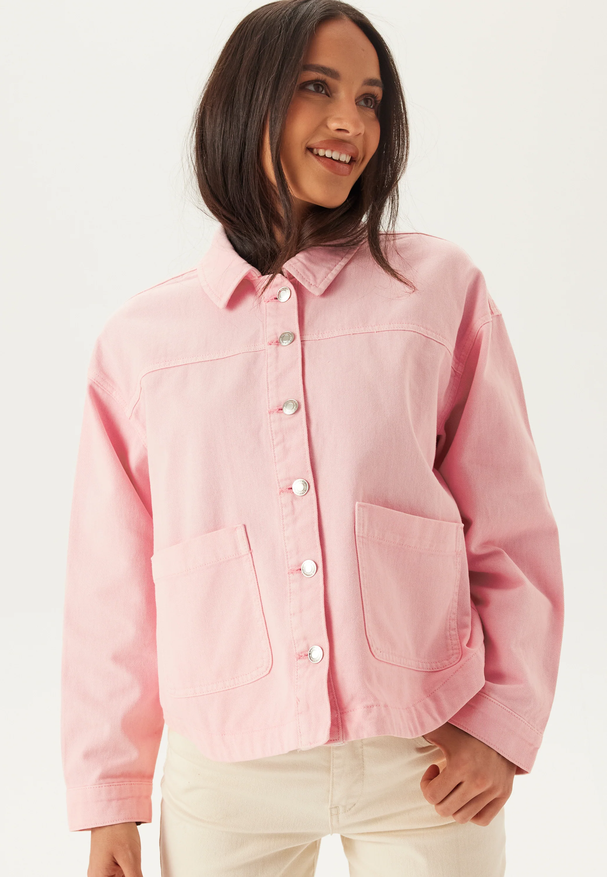 Vmjamie Ls Denim Shacket Mix N - Image 6