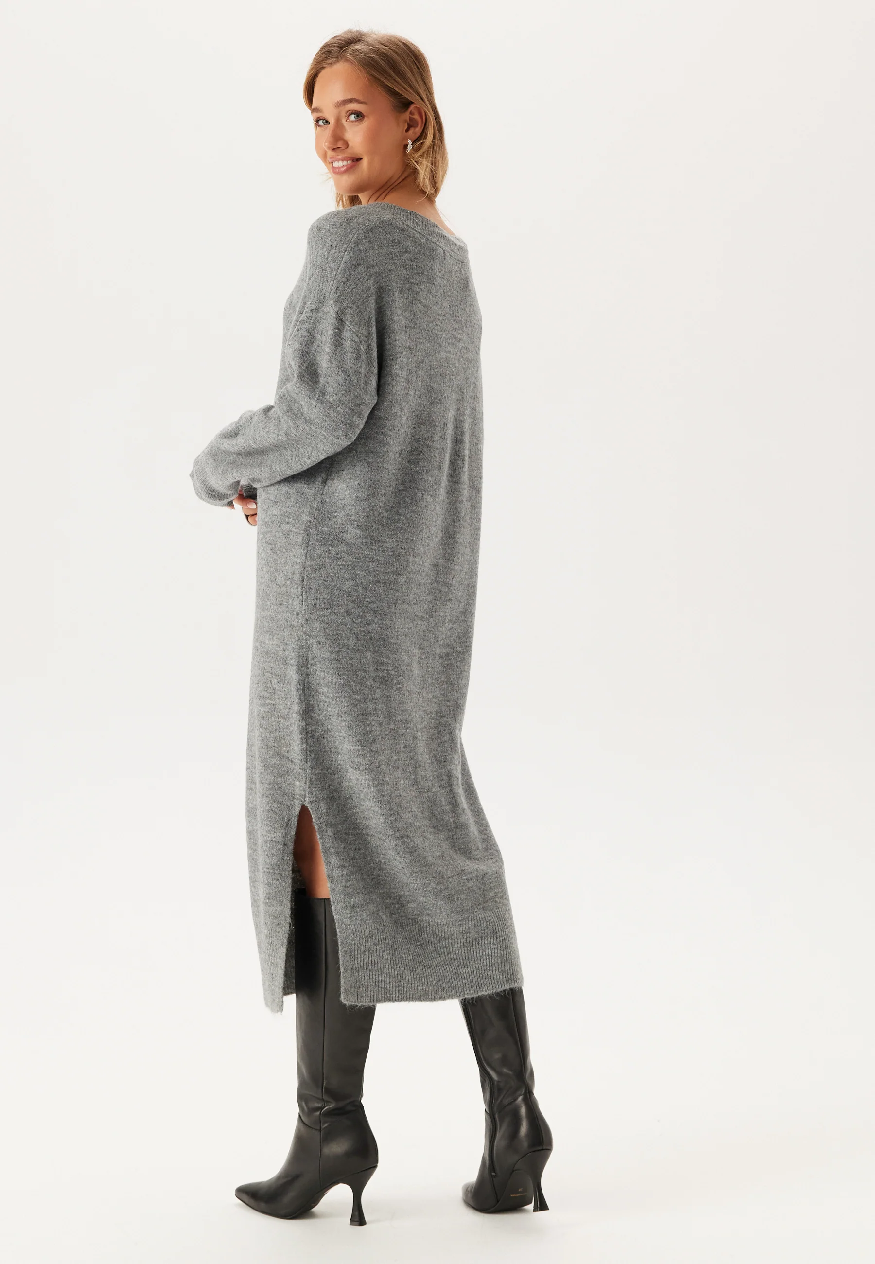Vmjupiter Ls V-neck Calf Dress - Image 2