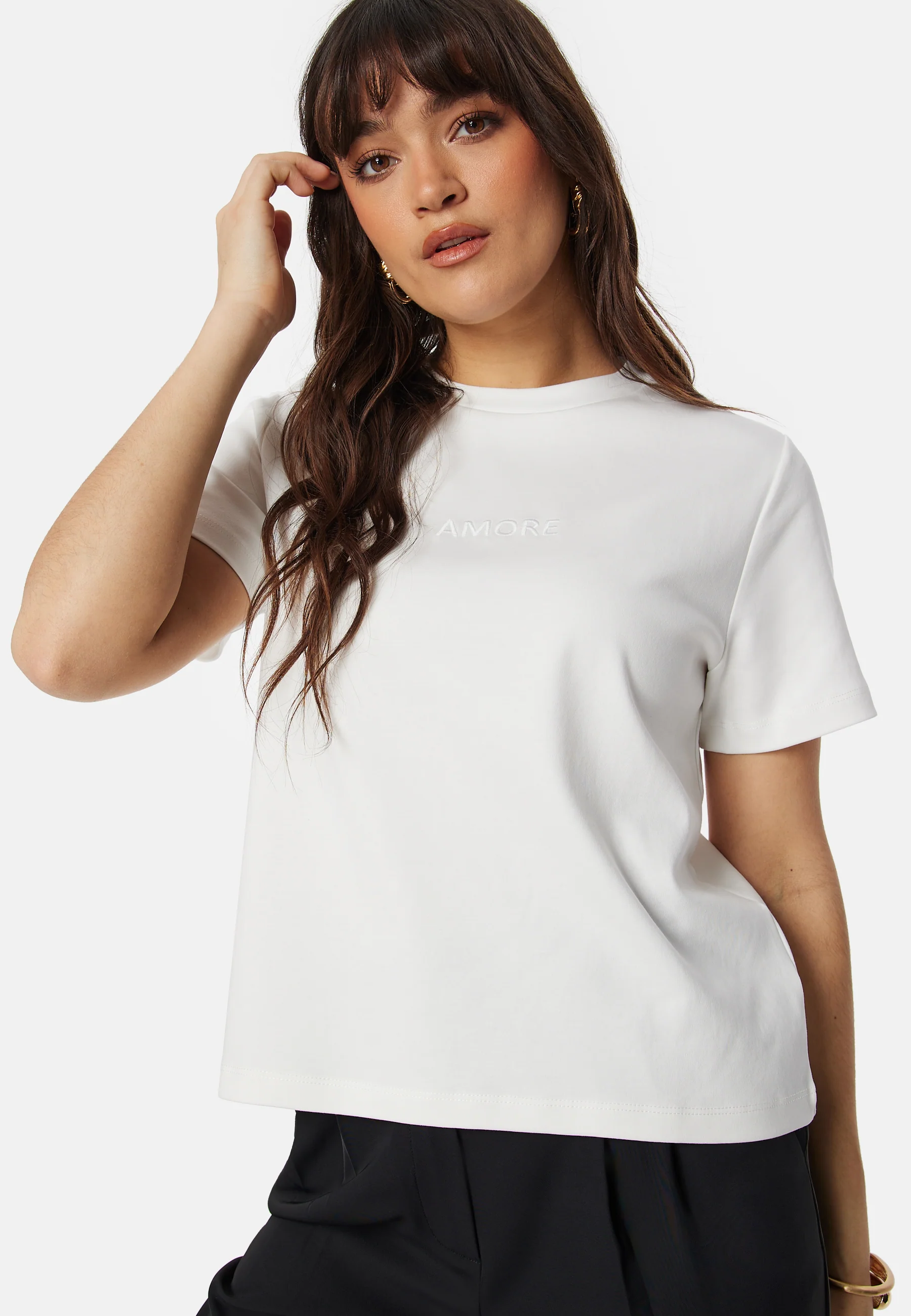 Vmkarma SS O-Neck emb shirt - Image 2