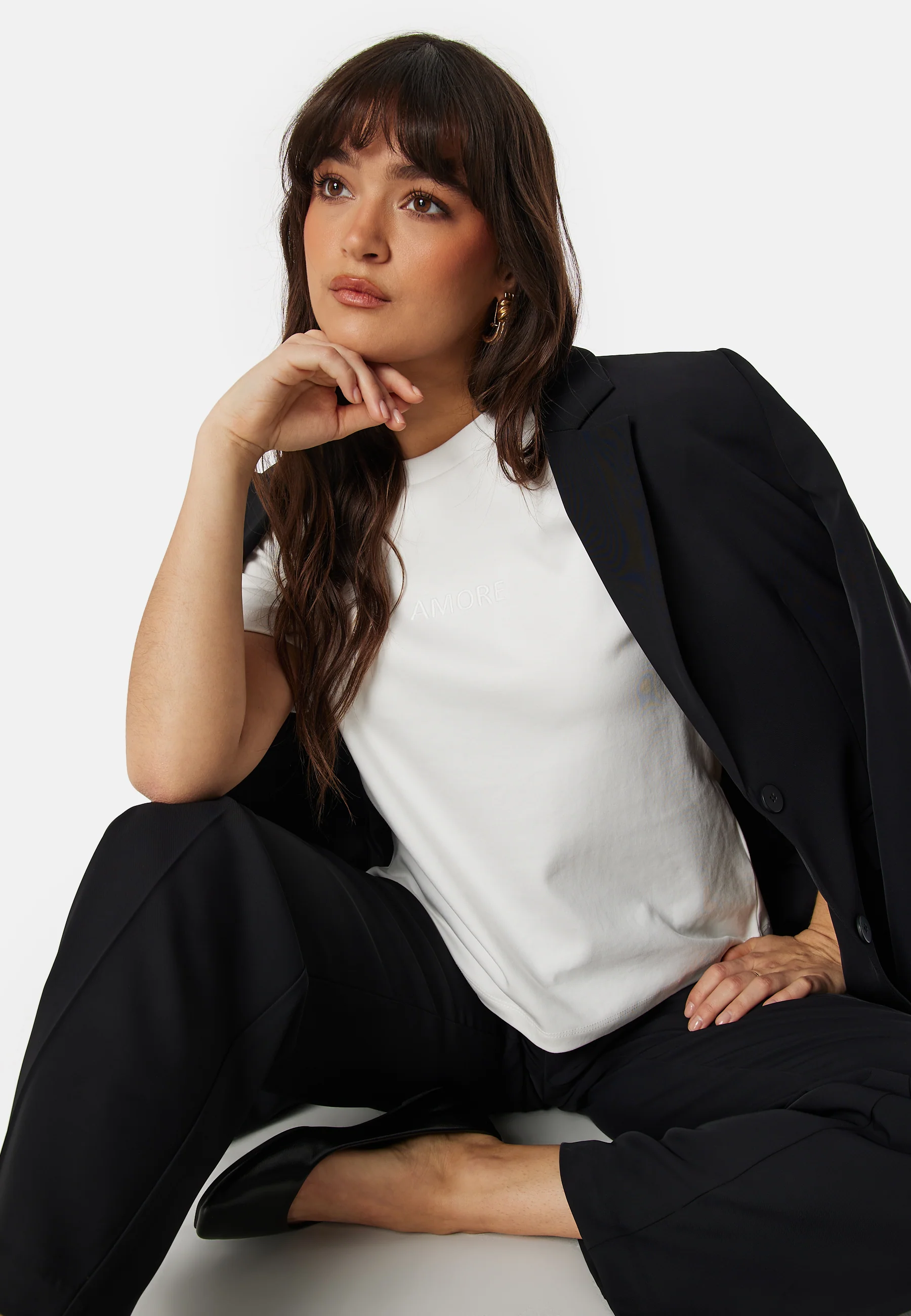 Vmkarma SS O-Neck emb shirt - Image 3