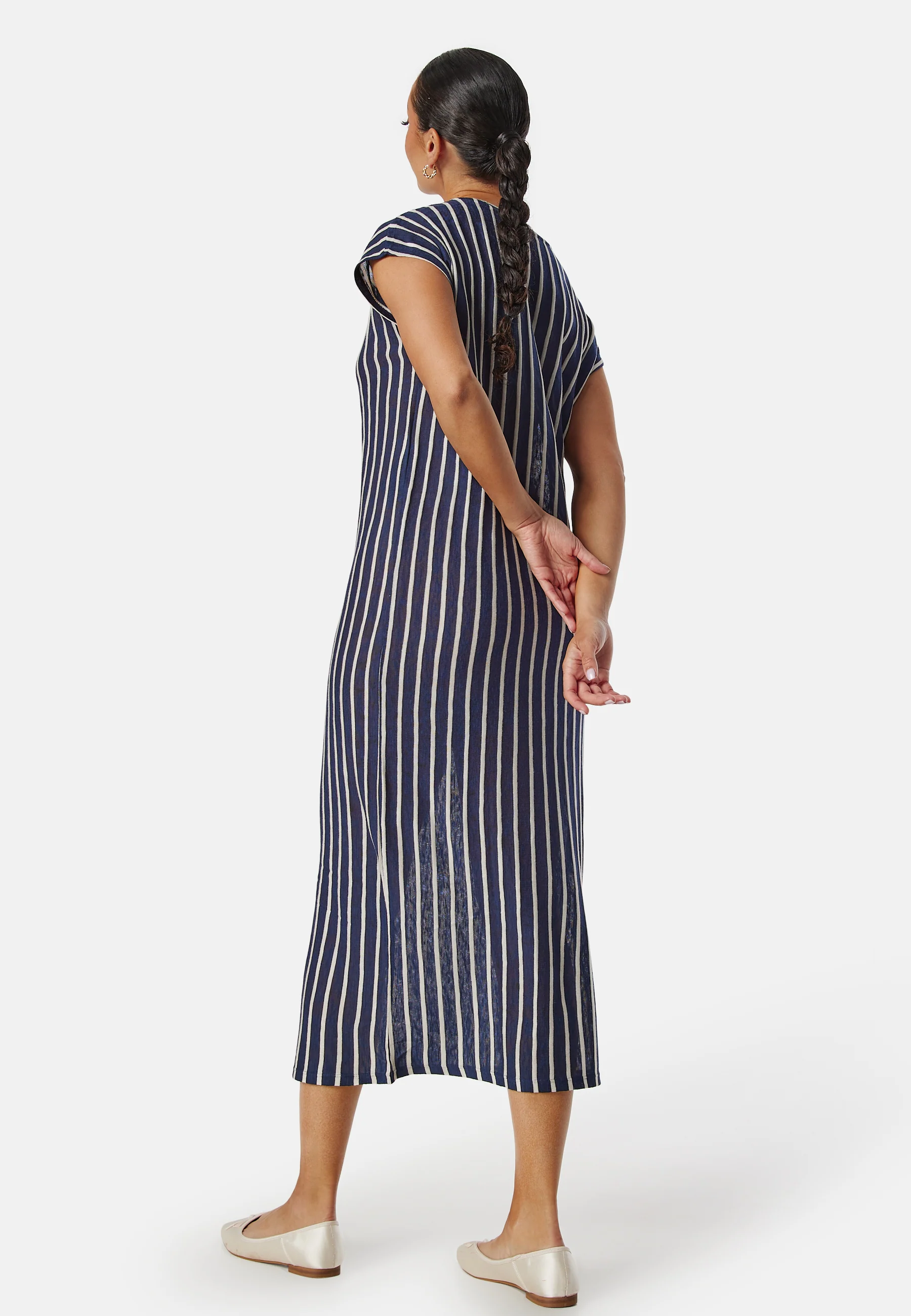 Vmlana Ss V-neck Calf Dress Jrs - Image 2