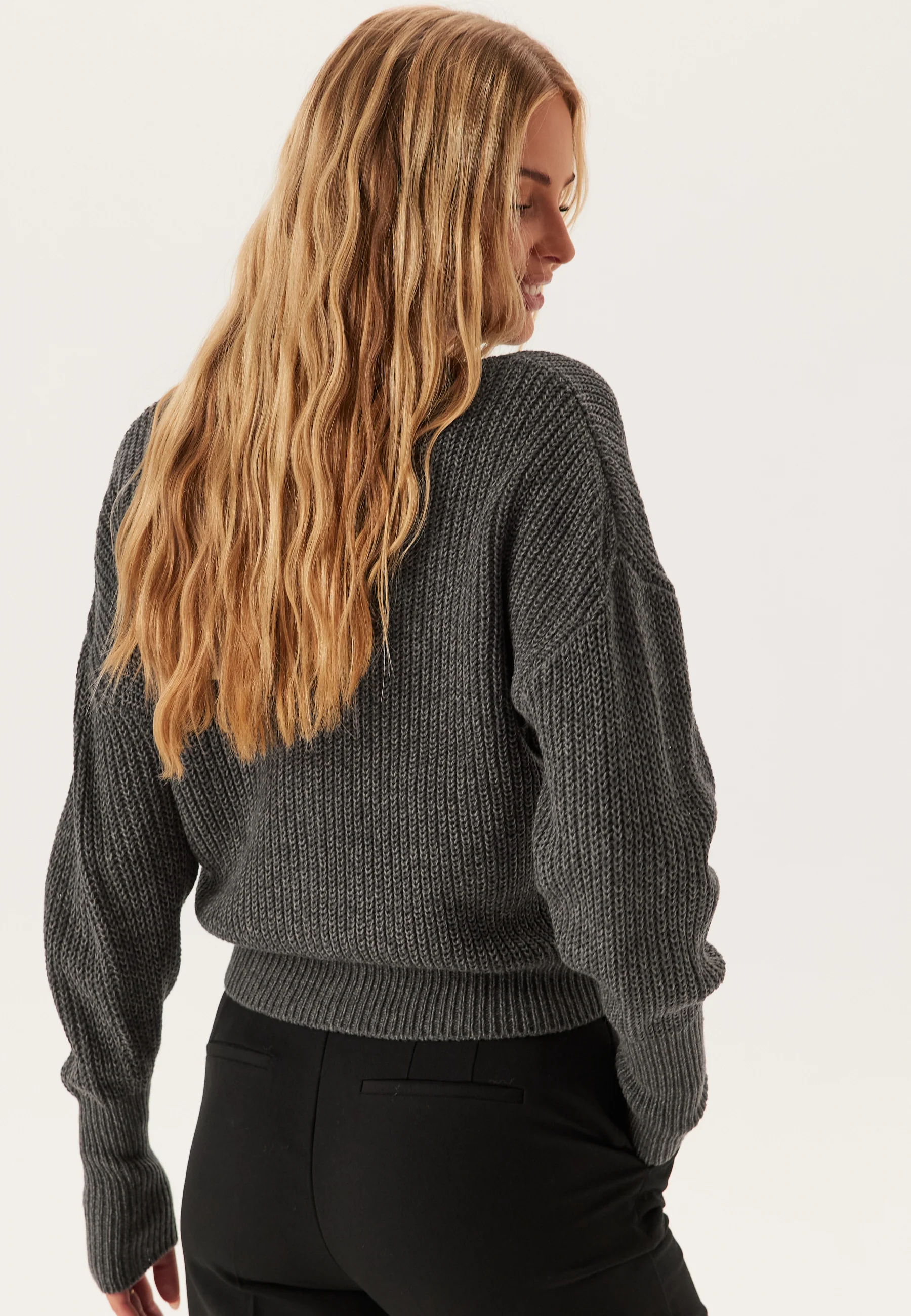 Vmlea LS V-Neck Cuff Cardigan - Image 2