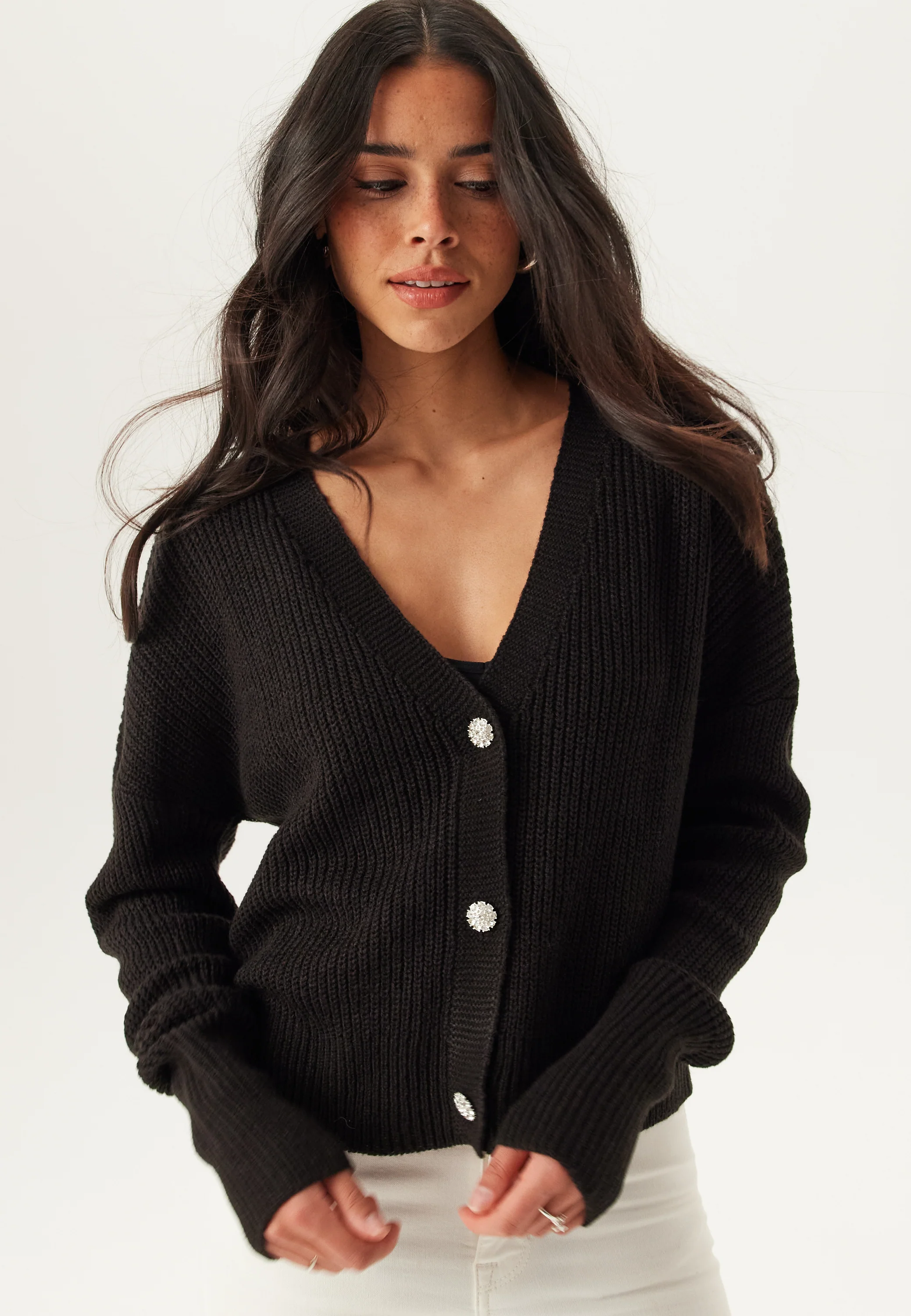 Vmlealight Ls V-neck Jewel Cardigan - Image 2