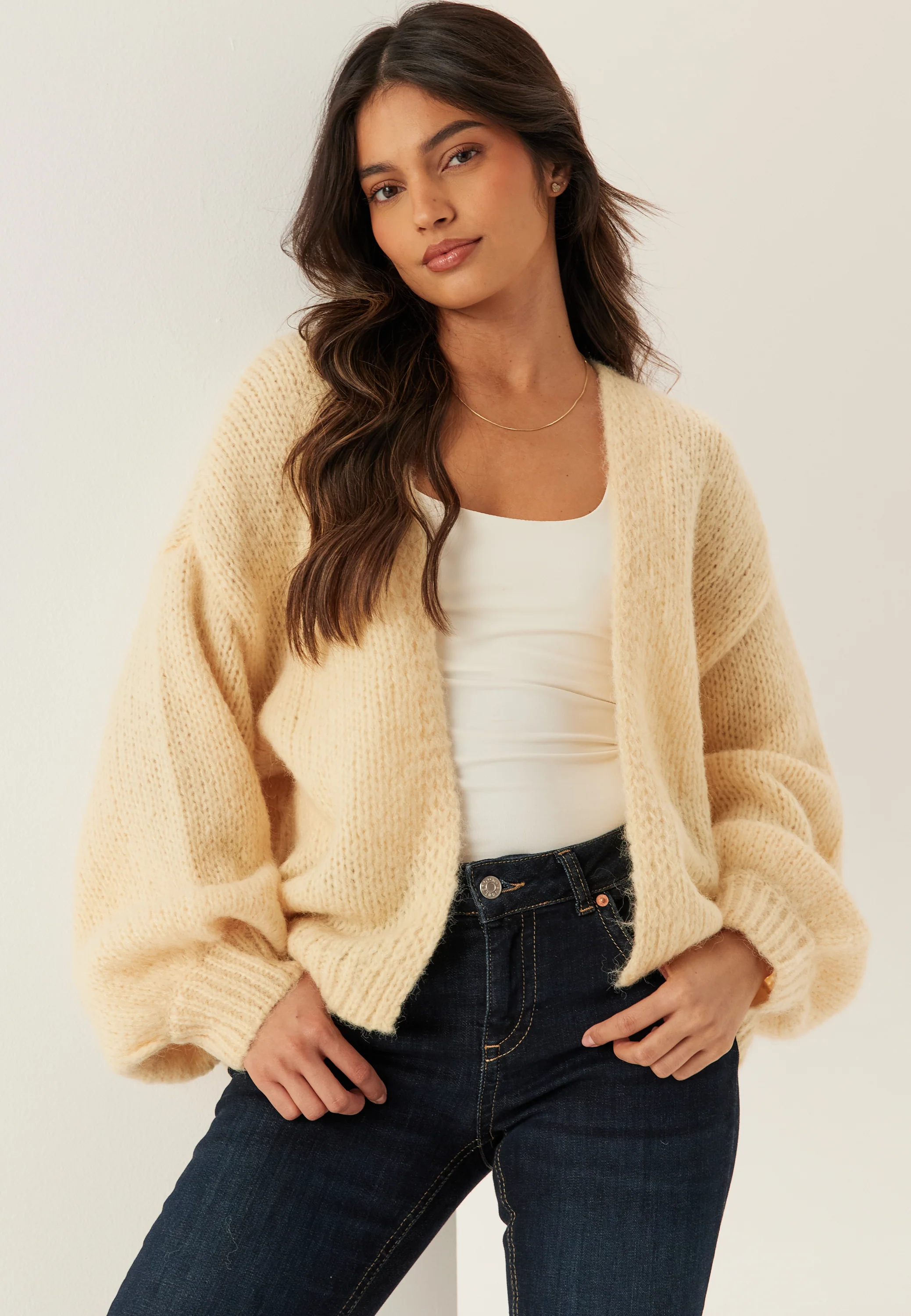Vmmaybe Ls Open Cardigan