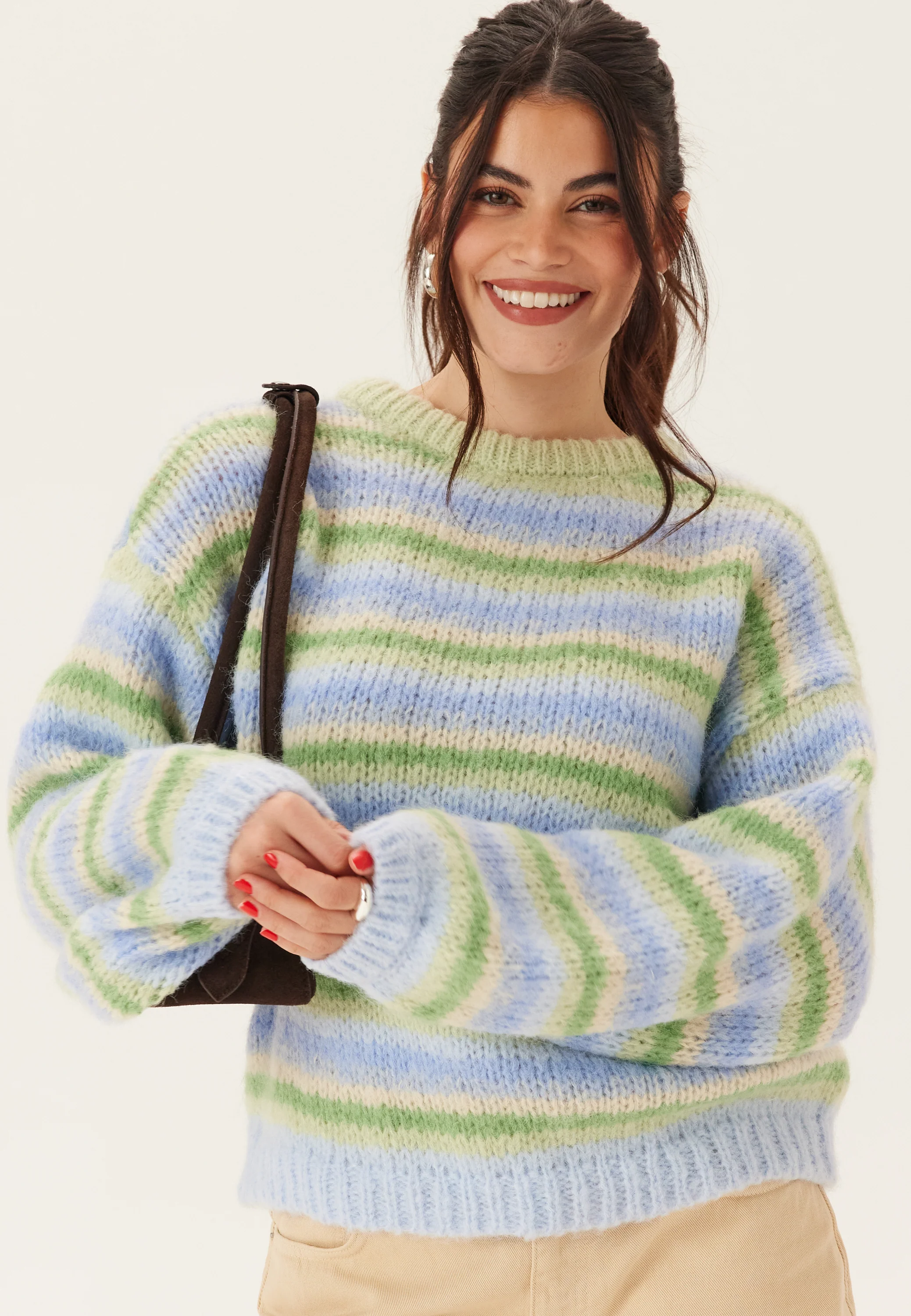 Vmmaybe Stripe Ls O-neck Pullover - Image 2