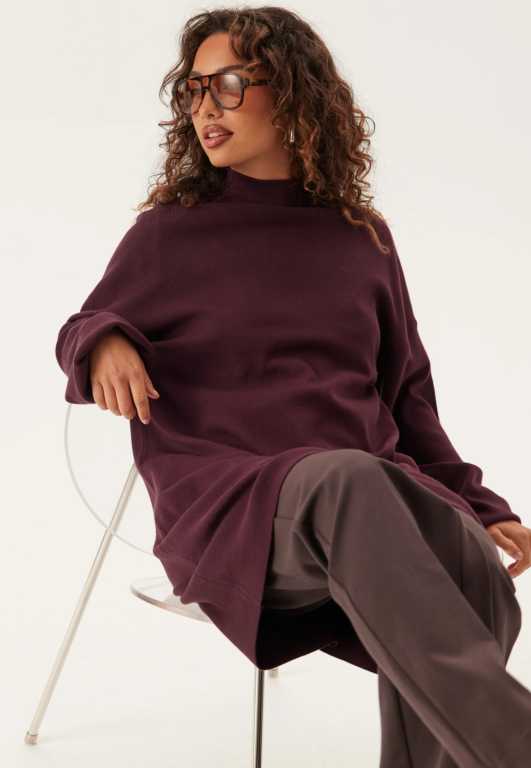 Vmnancy Ls Funnelneck Dress - Image 3