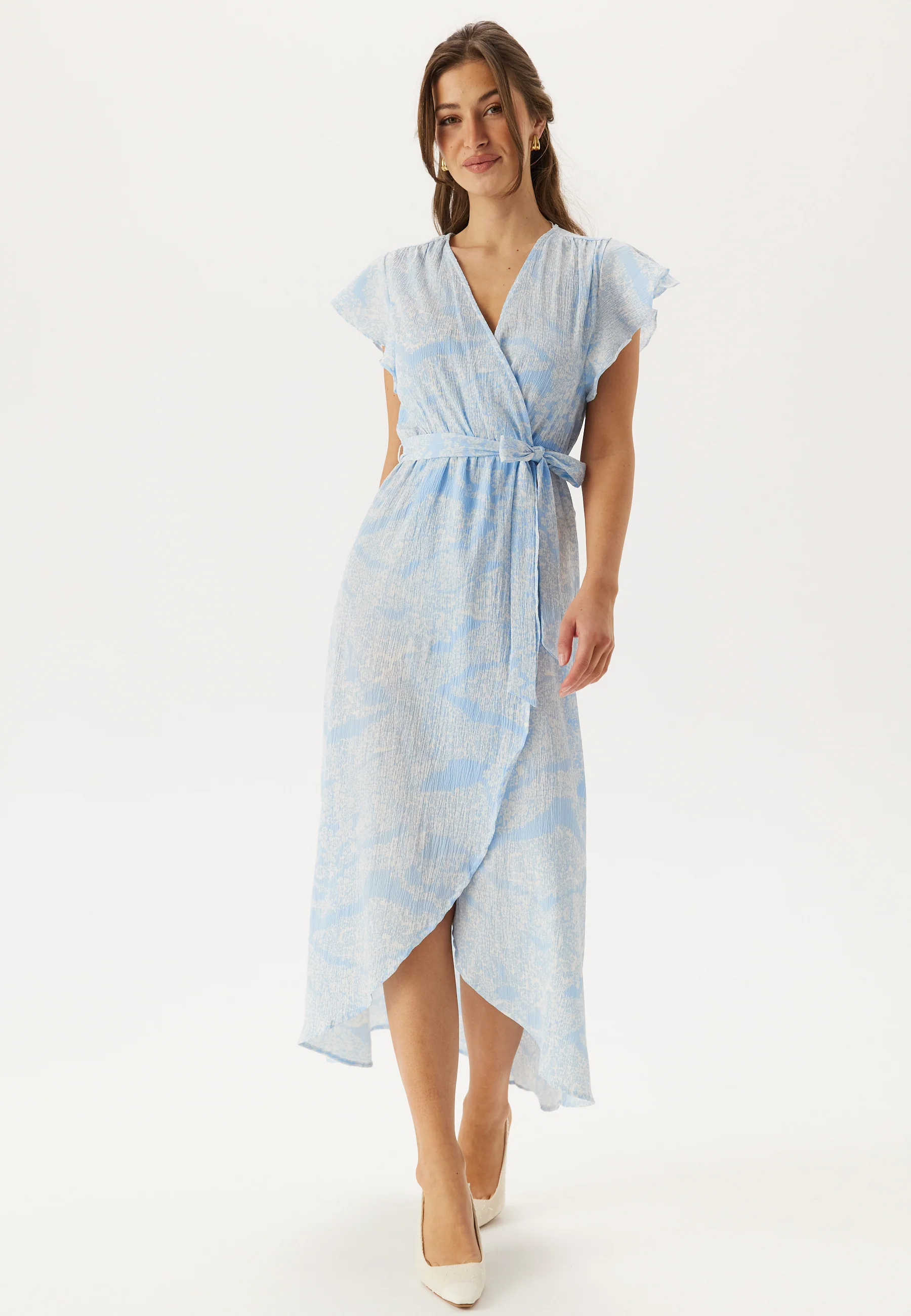 Vmpage S/L Long Wrap Dress